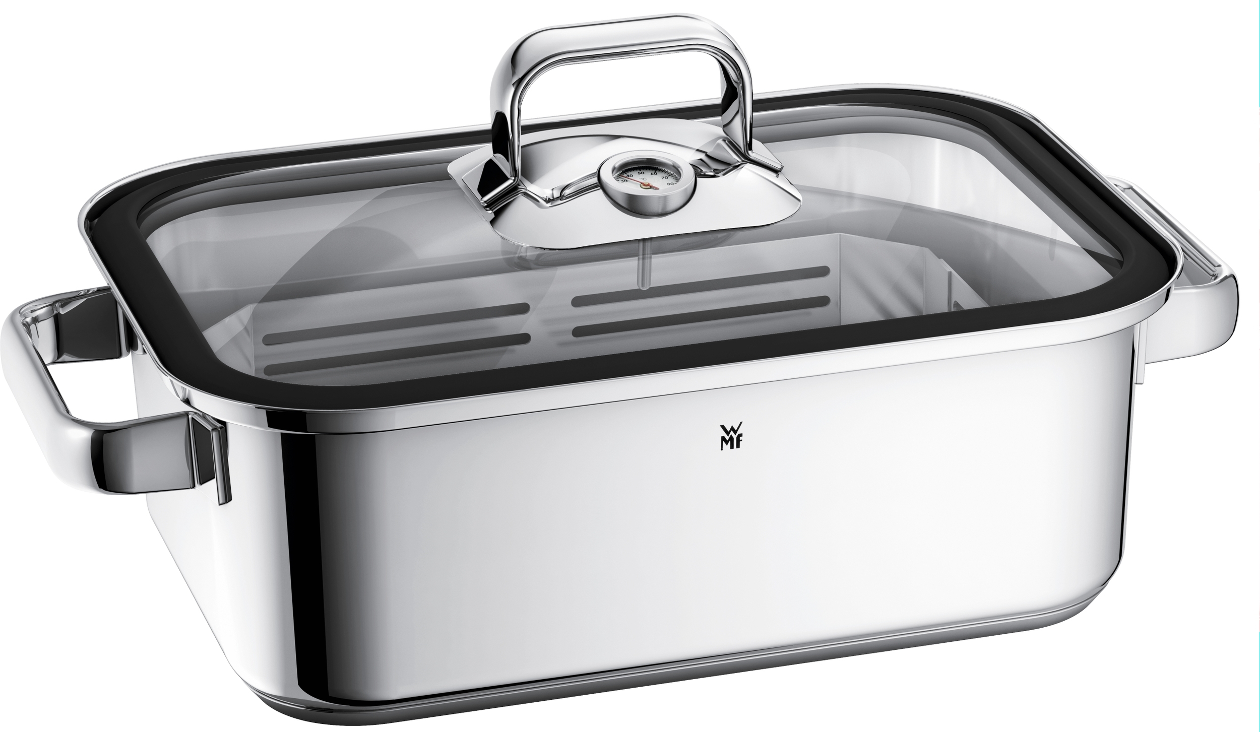 Brytfanna z wkładem do gotowania na parze Vitalis 3,5 l z pokrywą z silikonem