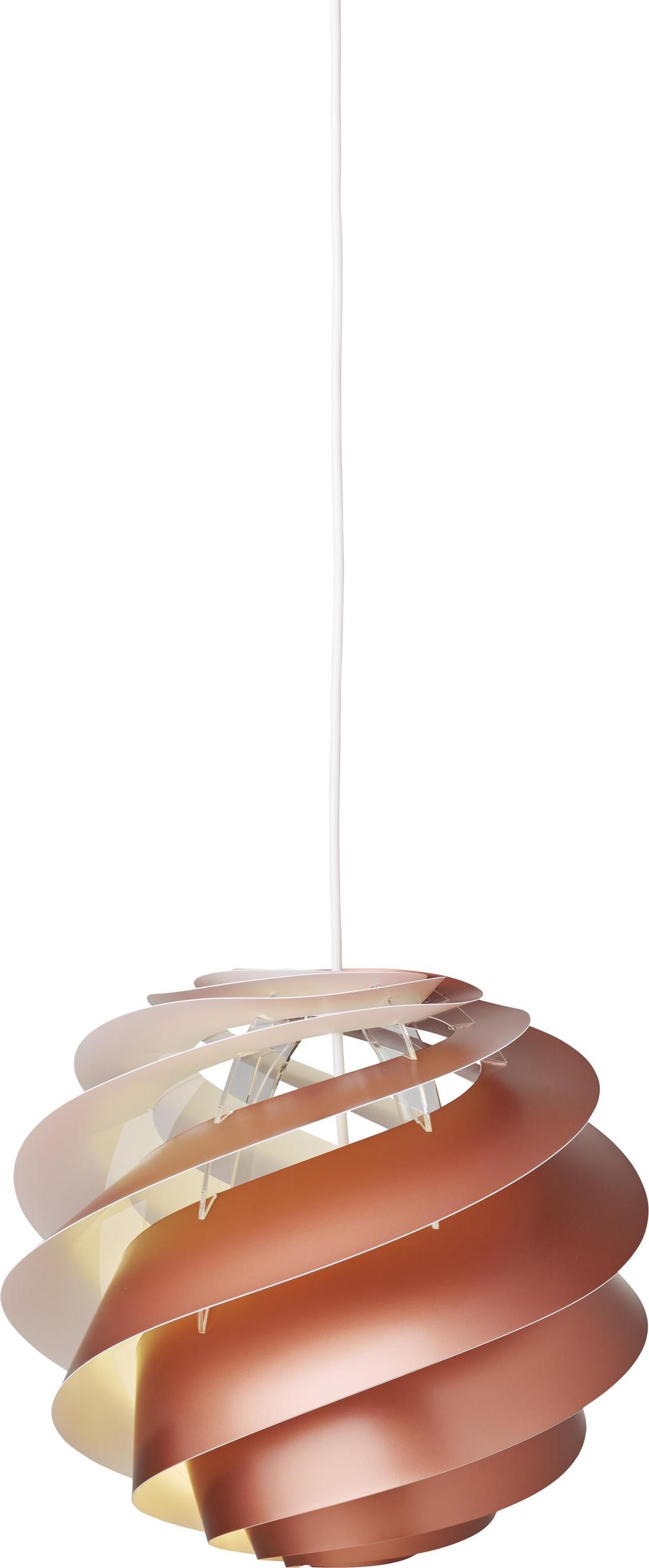 Lampa wisząca Swirl III 32 cm miedziana