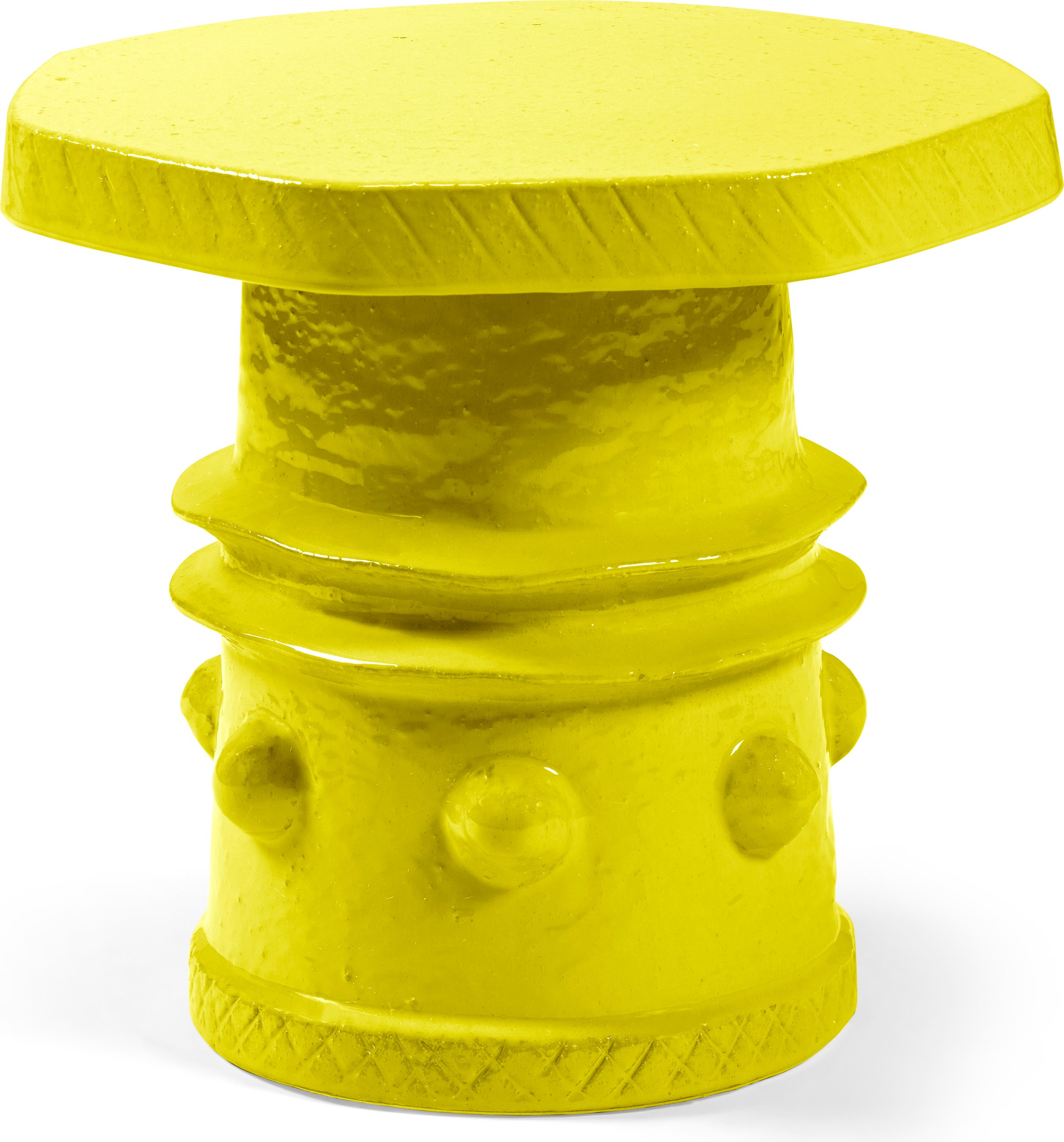 Stolik boczny Clara 37 cm żółty