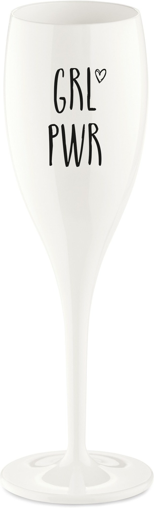 Kieliszek do szampana Cheers z napisem Grl Pwr
