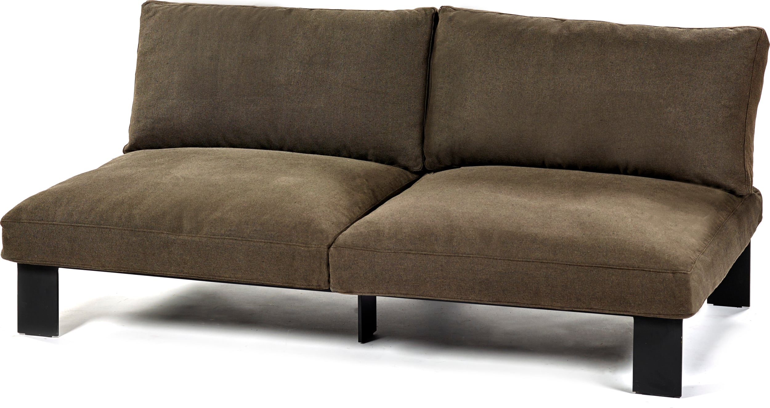 Sofa modułowa ogrodowa dwuosobowa Serax 182 cm brązowa