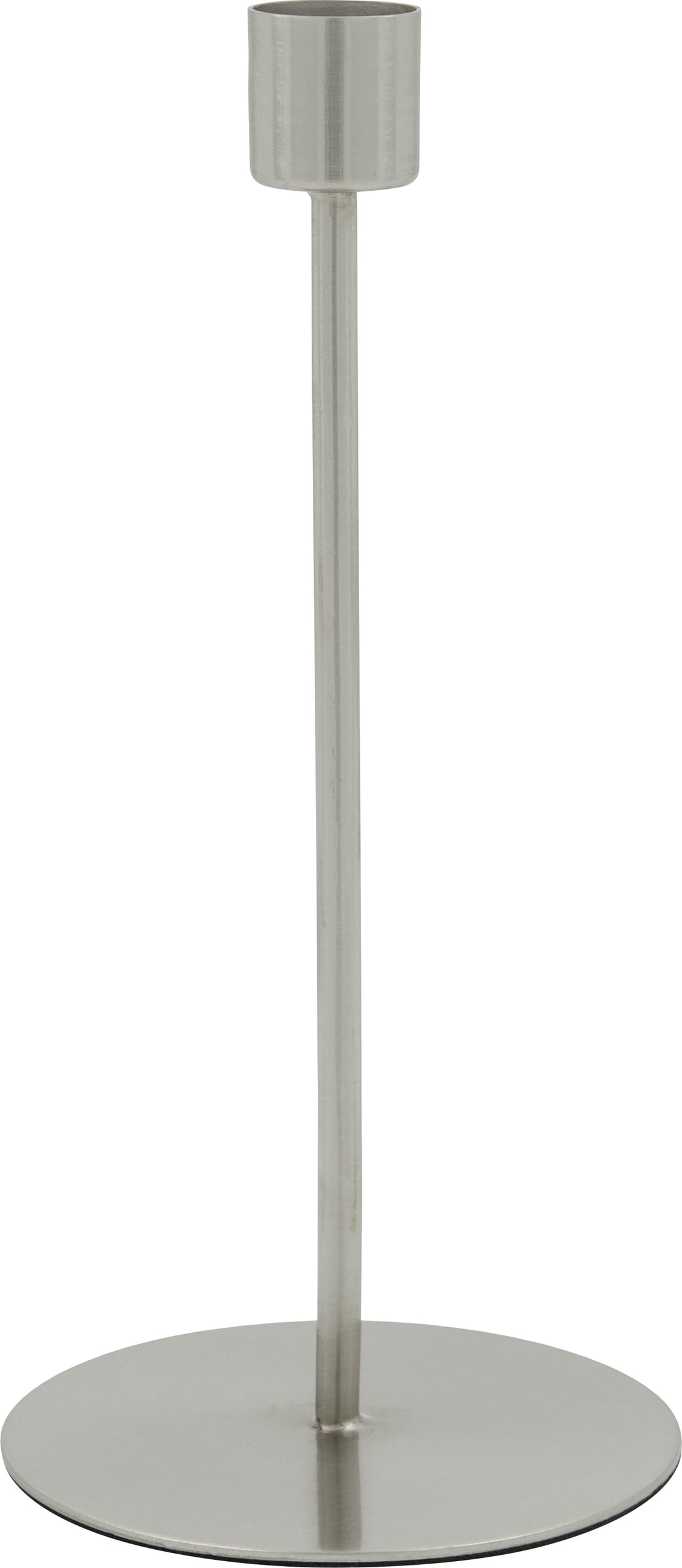 Świecznik na klasyczną świecę HDAnit 20 cm srebrny