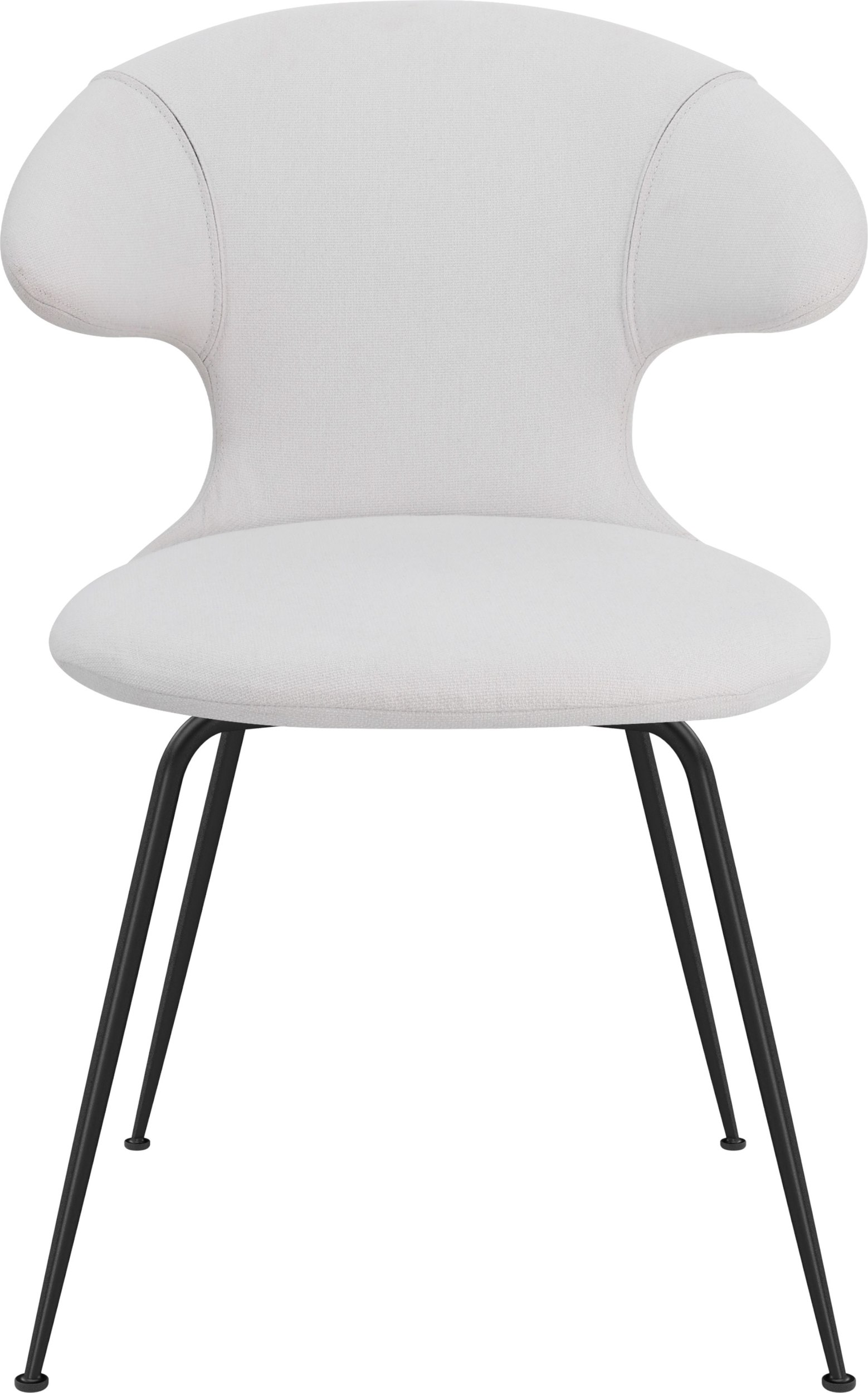 Krzesło Time Flies jasnoszare na czarnych nogach