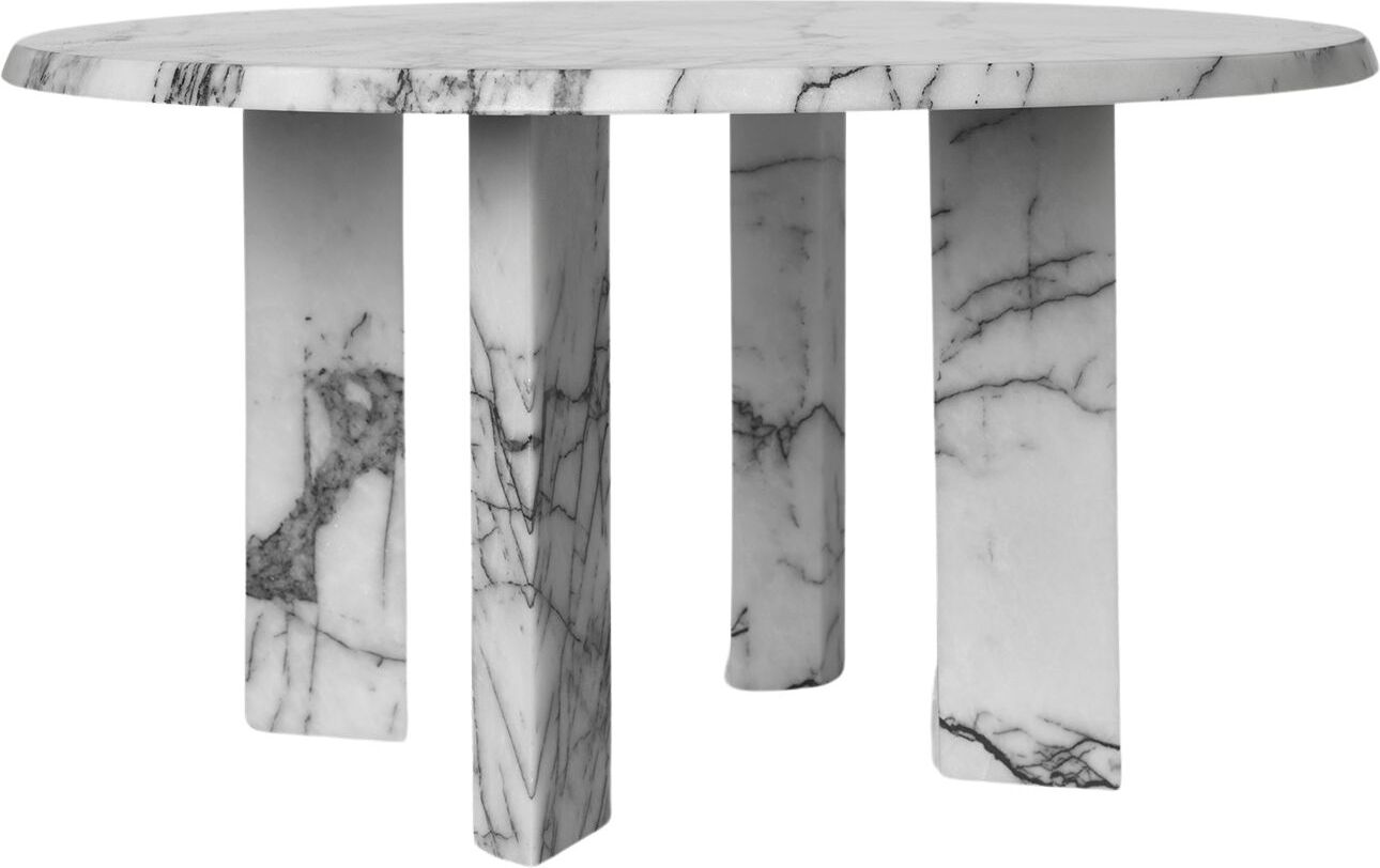 Stolik kawowy Taula biało-czarny