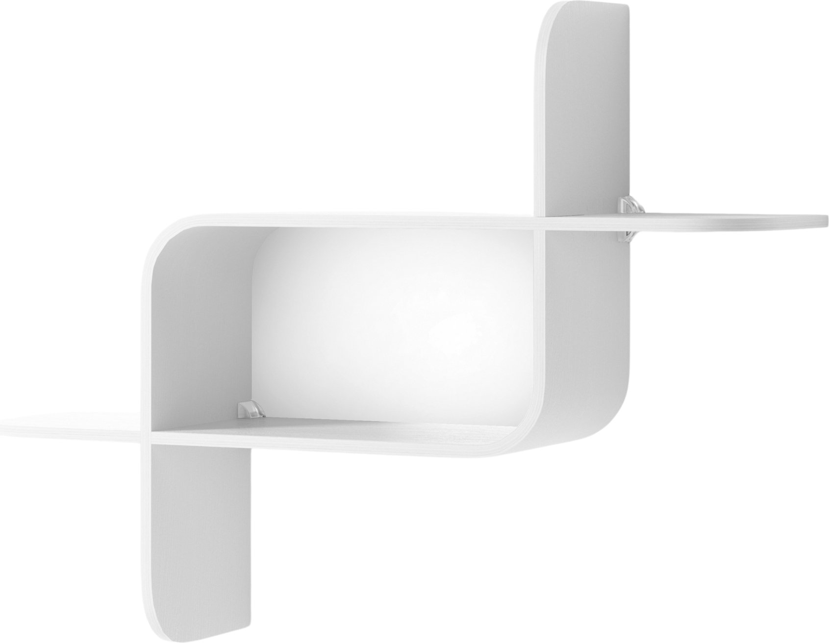 Półka ścienna Montage biała