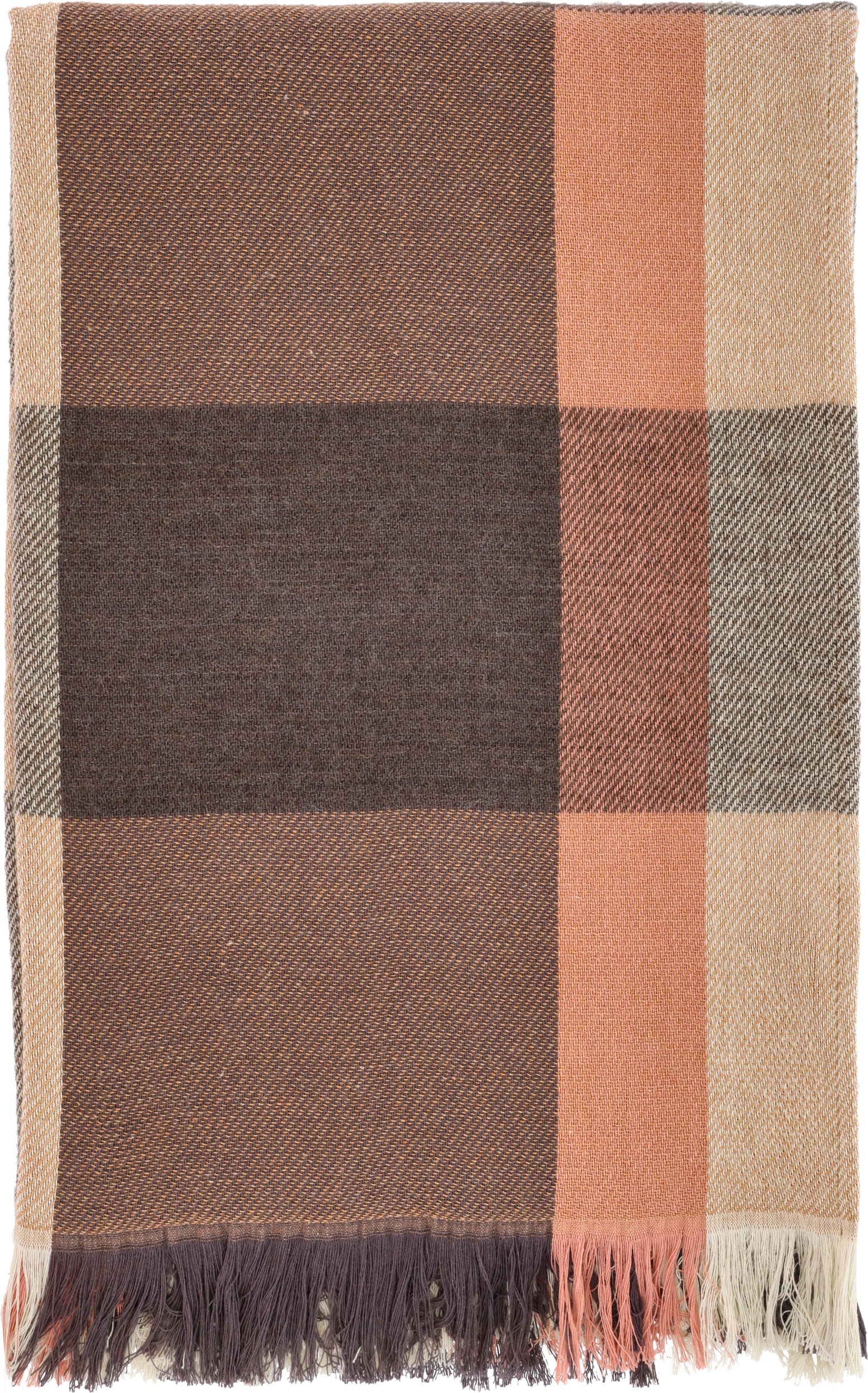 Koc Embrace 130 x 170 cm brązowo-pomarańczowy