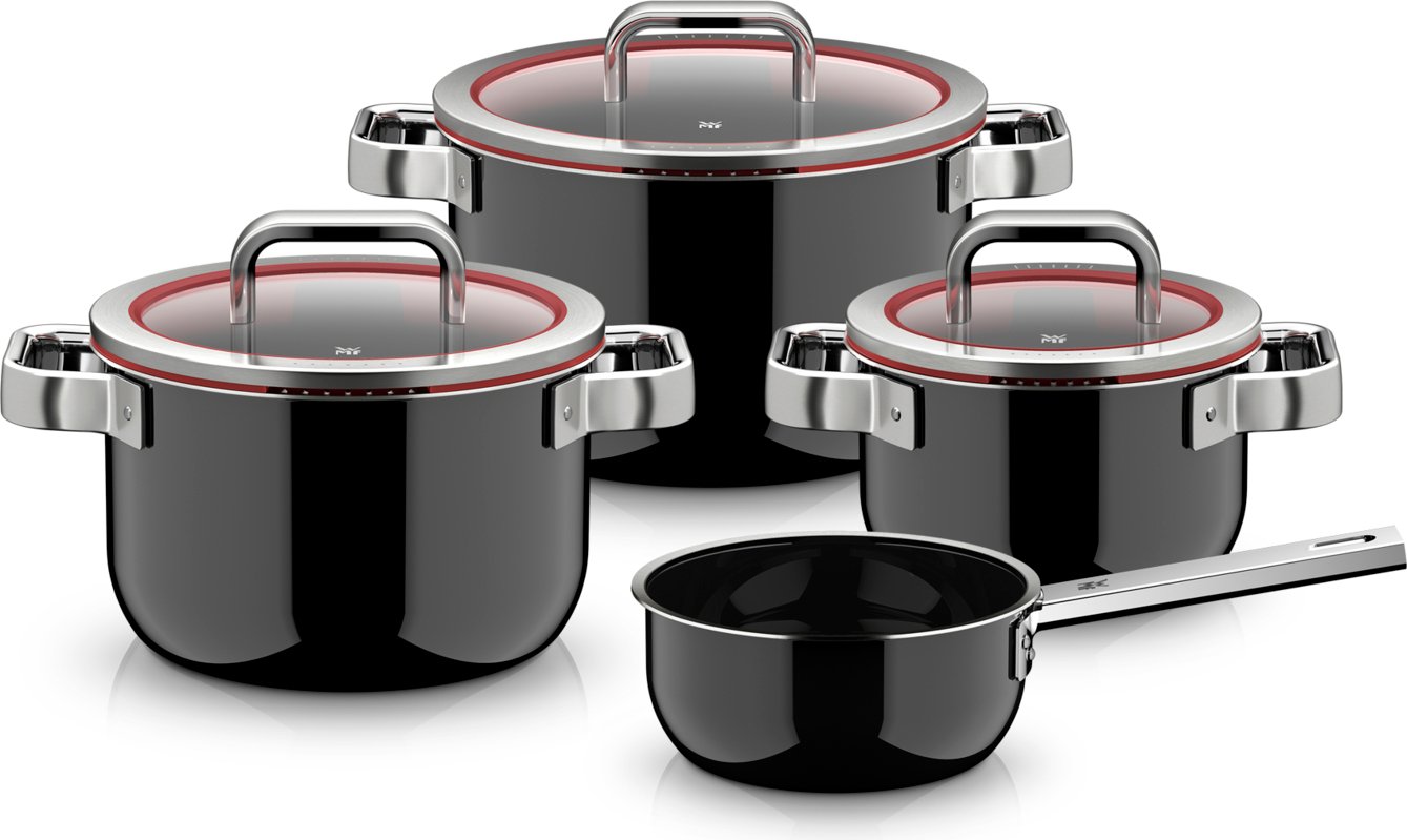 Zestaw garnków z rondlem i 3 pokrywkami Fusiontec Function Pro 7 el.