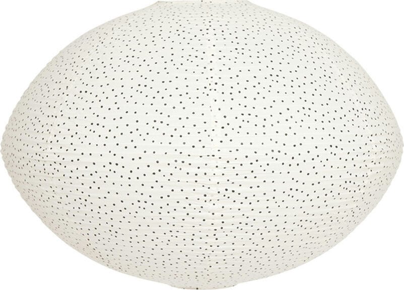Abażur Moyo w kropki 58 cm biały papierowy