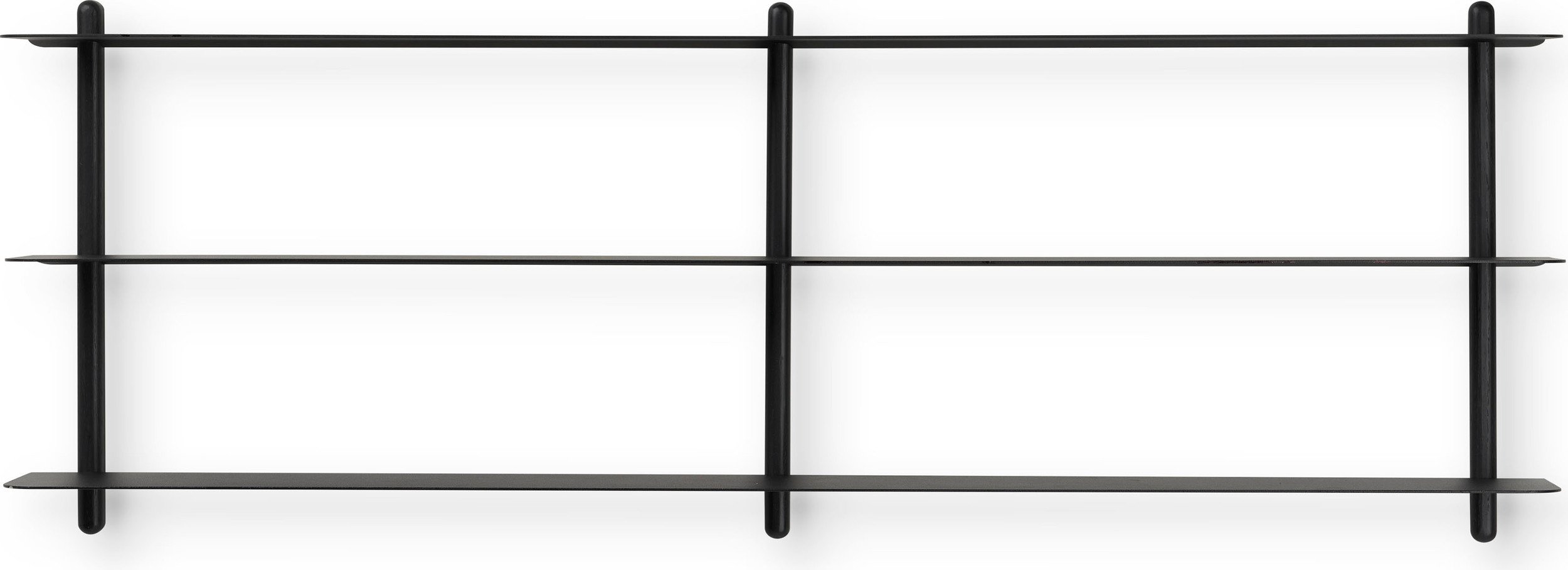 Półka ścienna Nivo D 42 cm czarny jesion