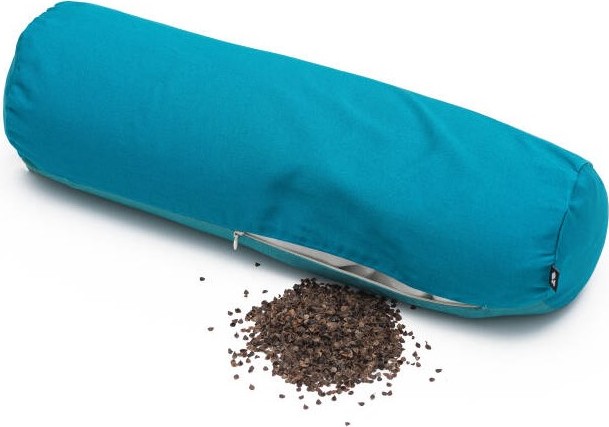 Poduszka Summer Aqua wałek 50 x 15 cm z wypełnieniem z łusek gryki