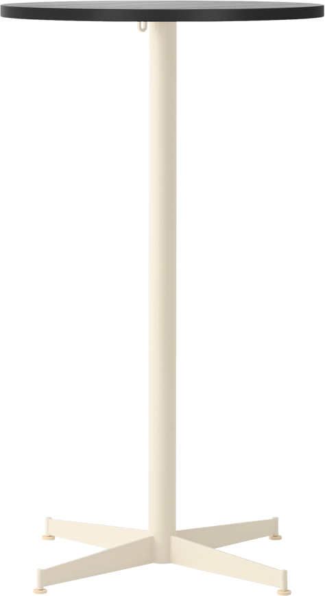 Stół barowy z kremową podstawą Nook Star Base wysoki 60 cm czarny