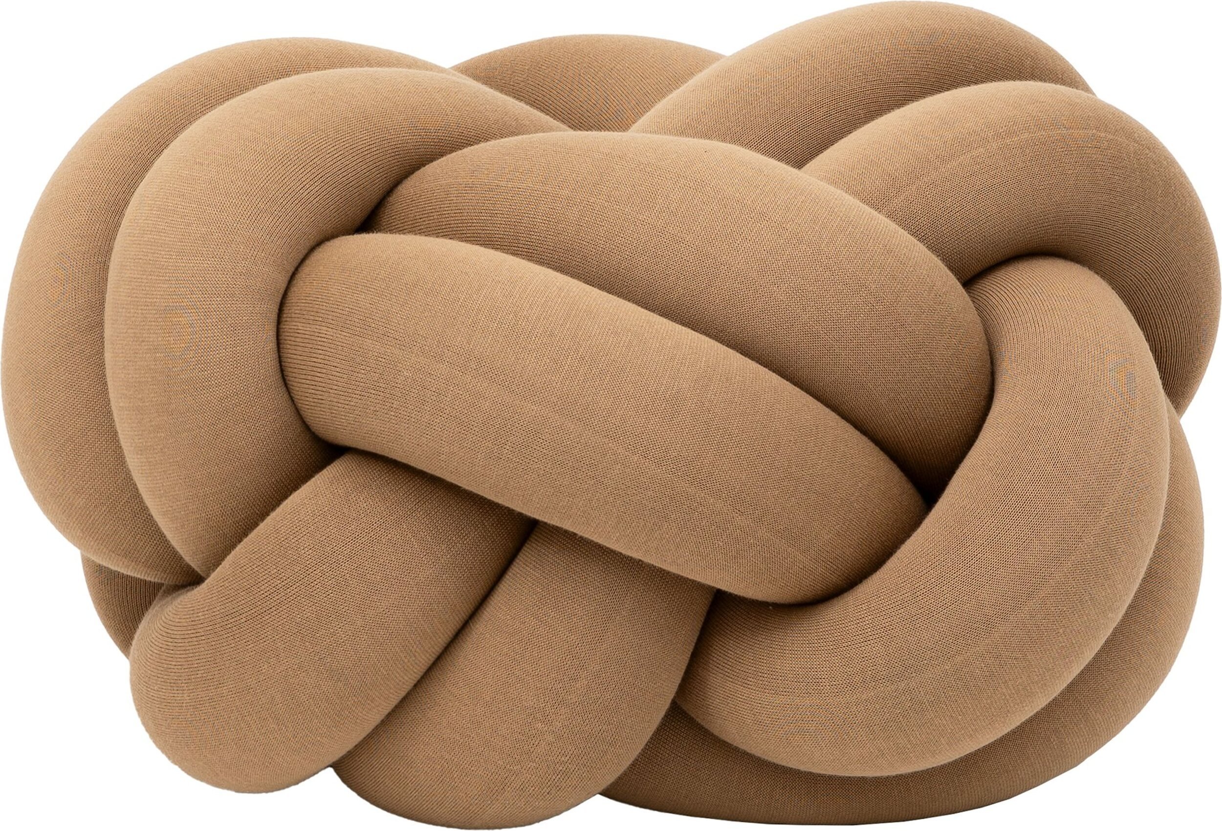 Puf Knot XL karmelowy
