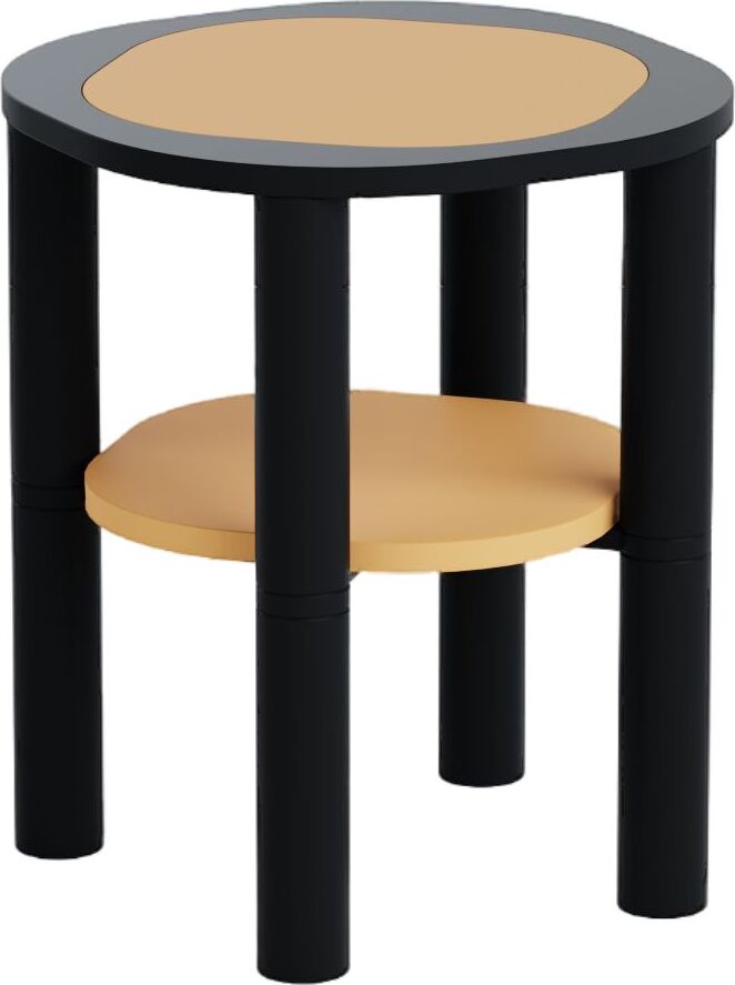 Stolik Mosai S żółty nogi czarne