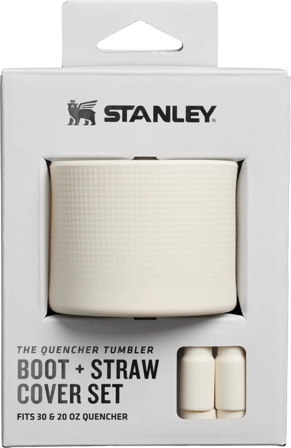 Zestaw silikonowych akcesoriów ochronnych do kubków termicznych Quencher 0,59 - 0,89 l kremowy