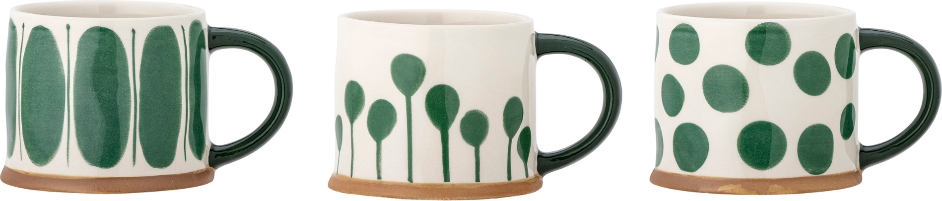 Kubki Linora 480 ml zielone 3 szt.