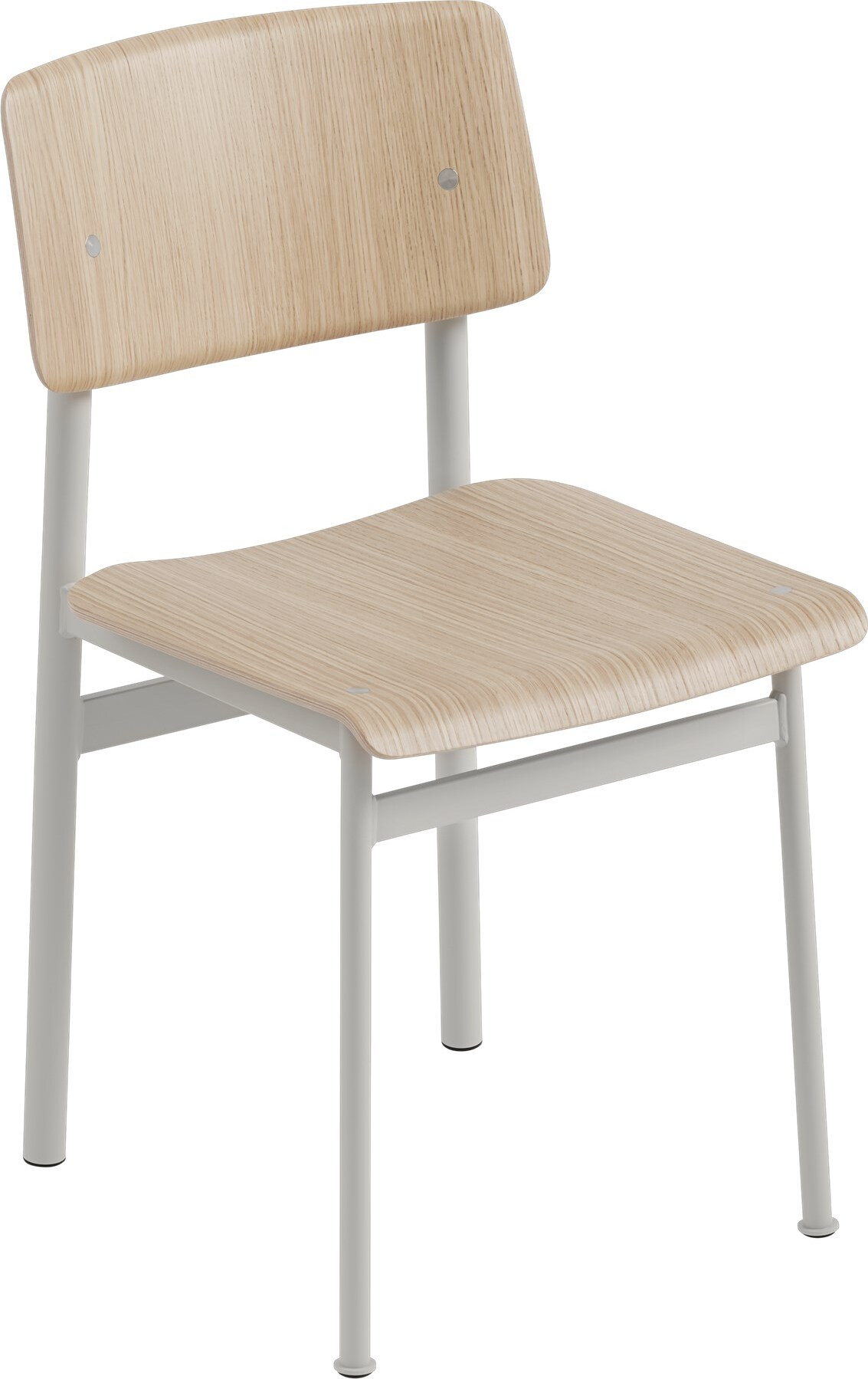 Krzesło Loft jasny dąb nogi szare