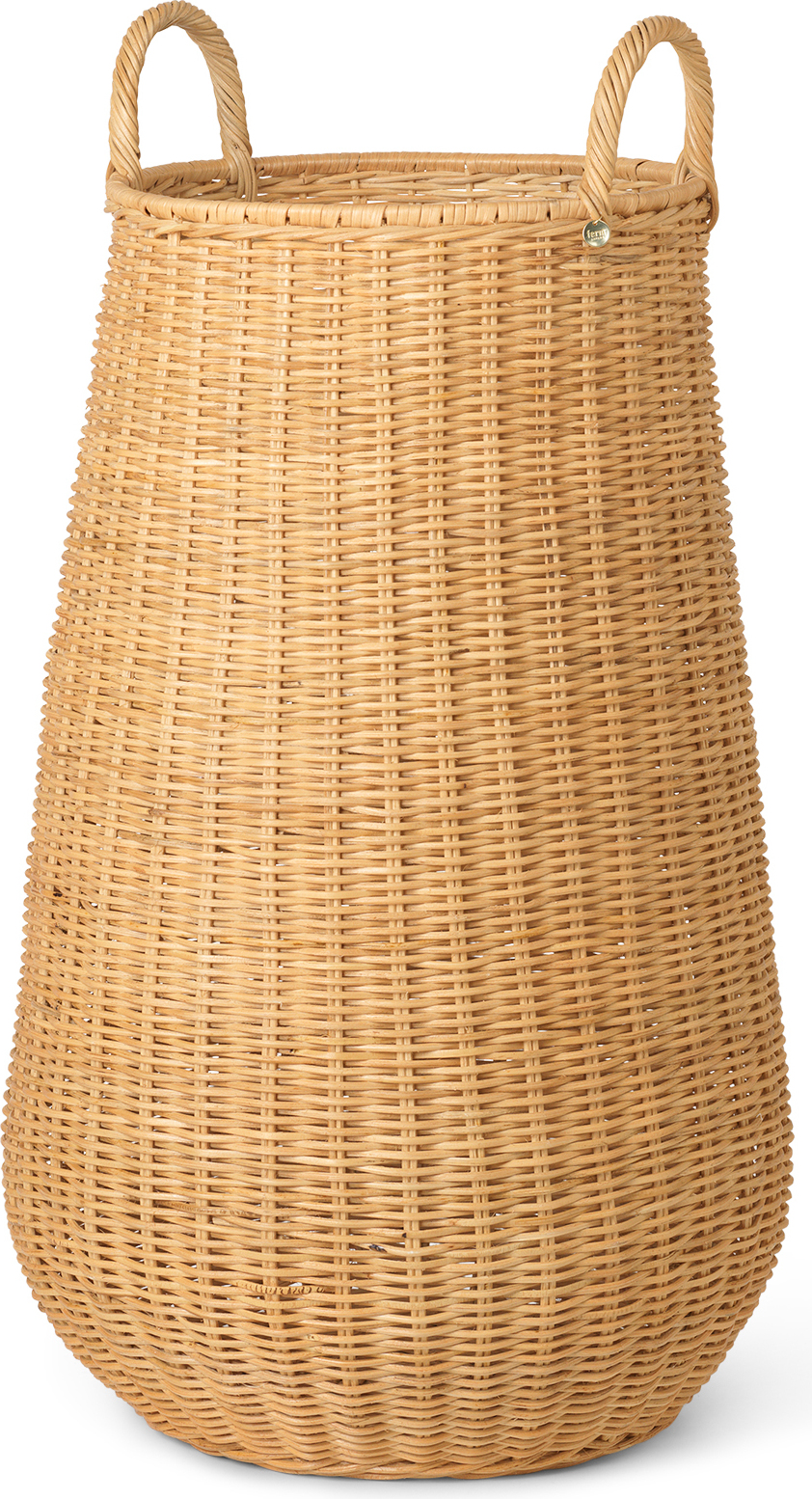 Kosz na pranie Ferm Living rattanowy pleciony