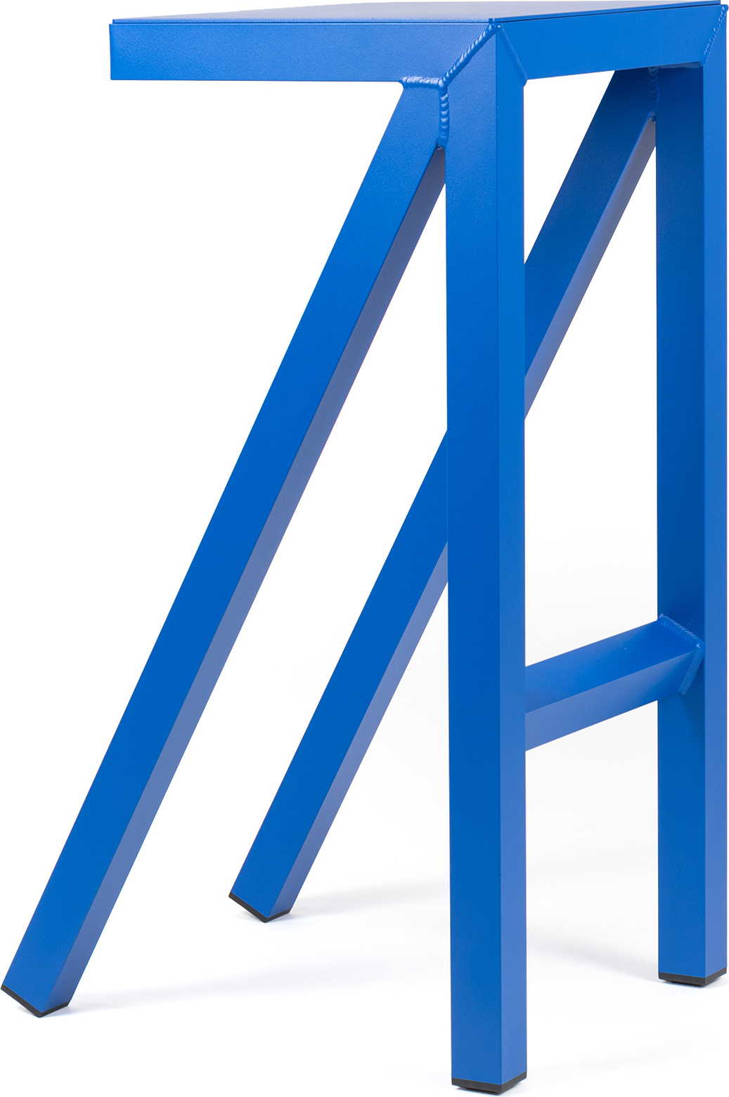 Stołek barowy Bureaurama 74 cm niebieski