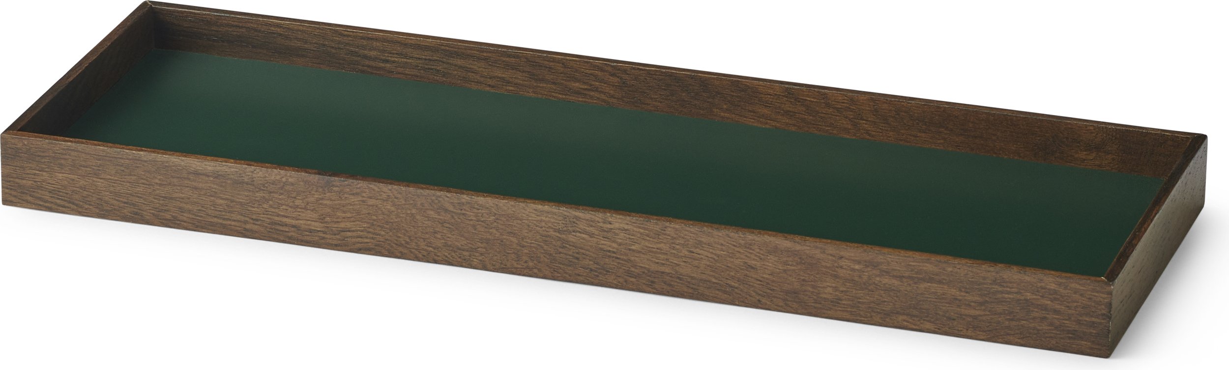 Taca dekoracyjna Frame S zielona ciemny dąb