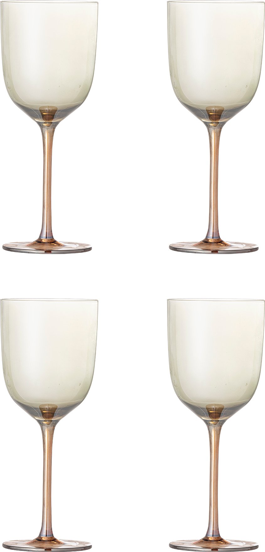 Kieliszki do wina Aston 350 ml brązowe 4 szt.