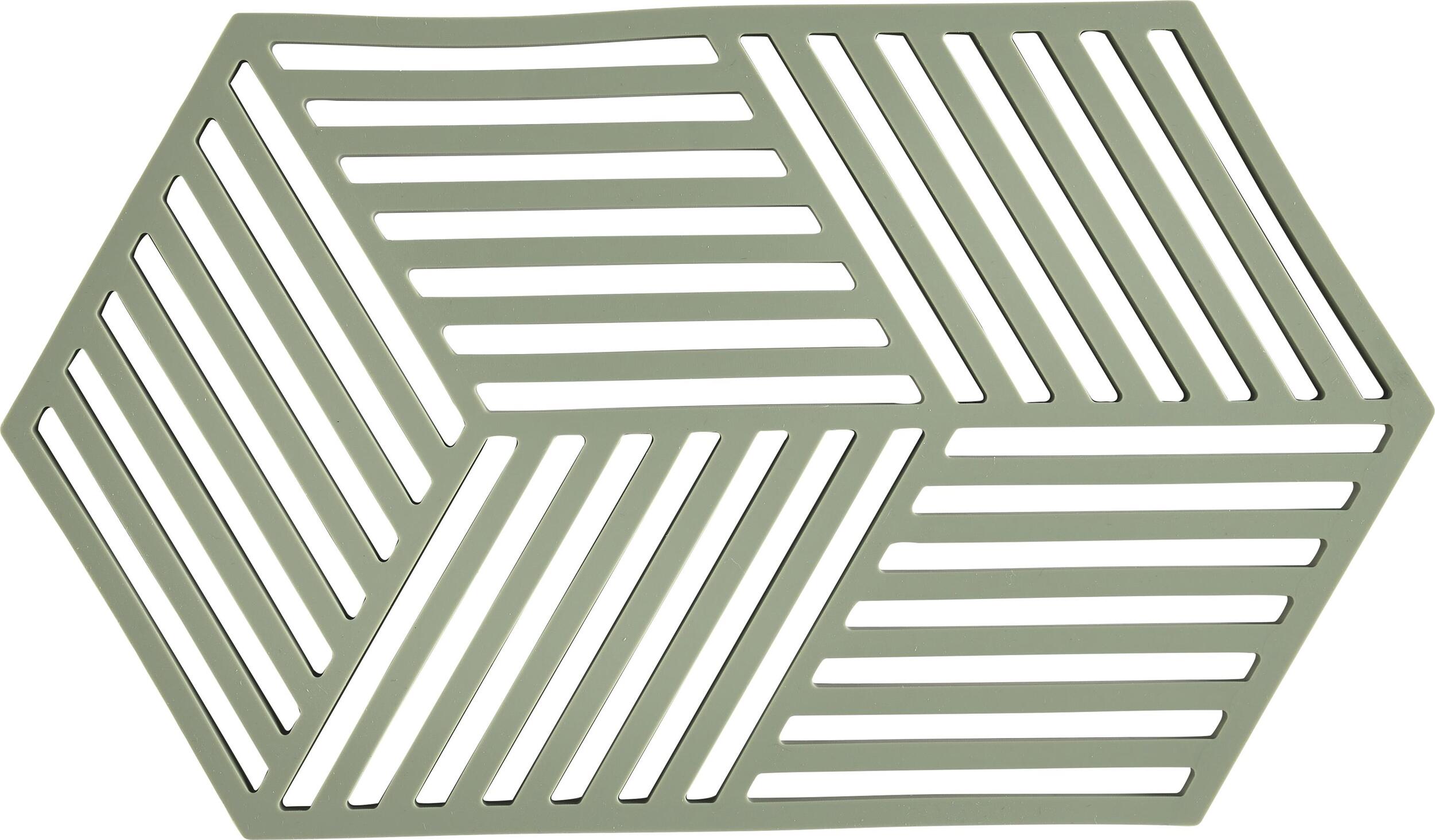 Podstawka pod gorące naczynia Hexagon 24 cm jasnozielona