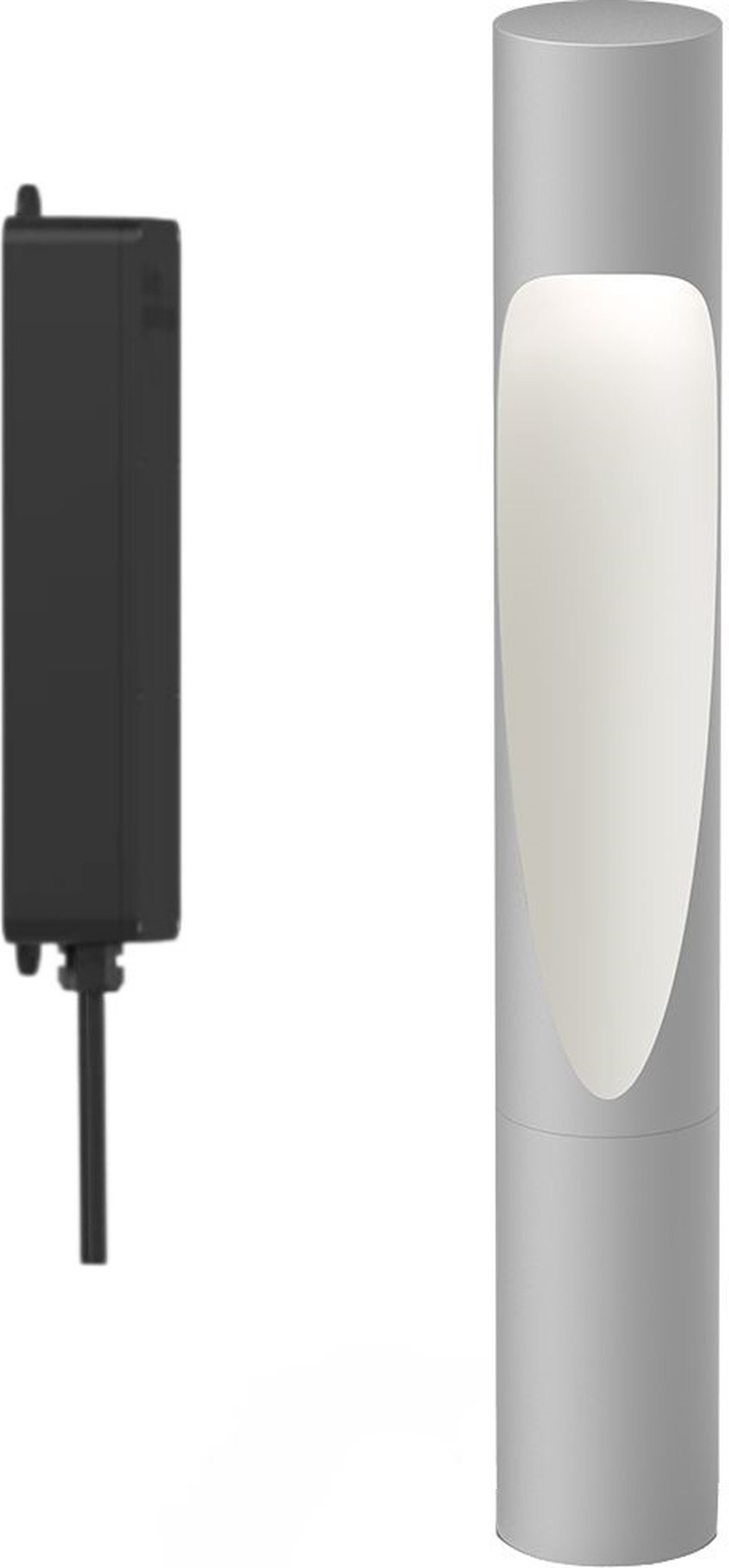 Lampa ogrodowa Flindt LED 4000K 34,5 cm szara z mocowaniem kołkiem i adapterem