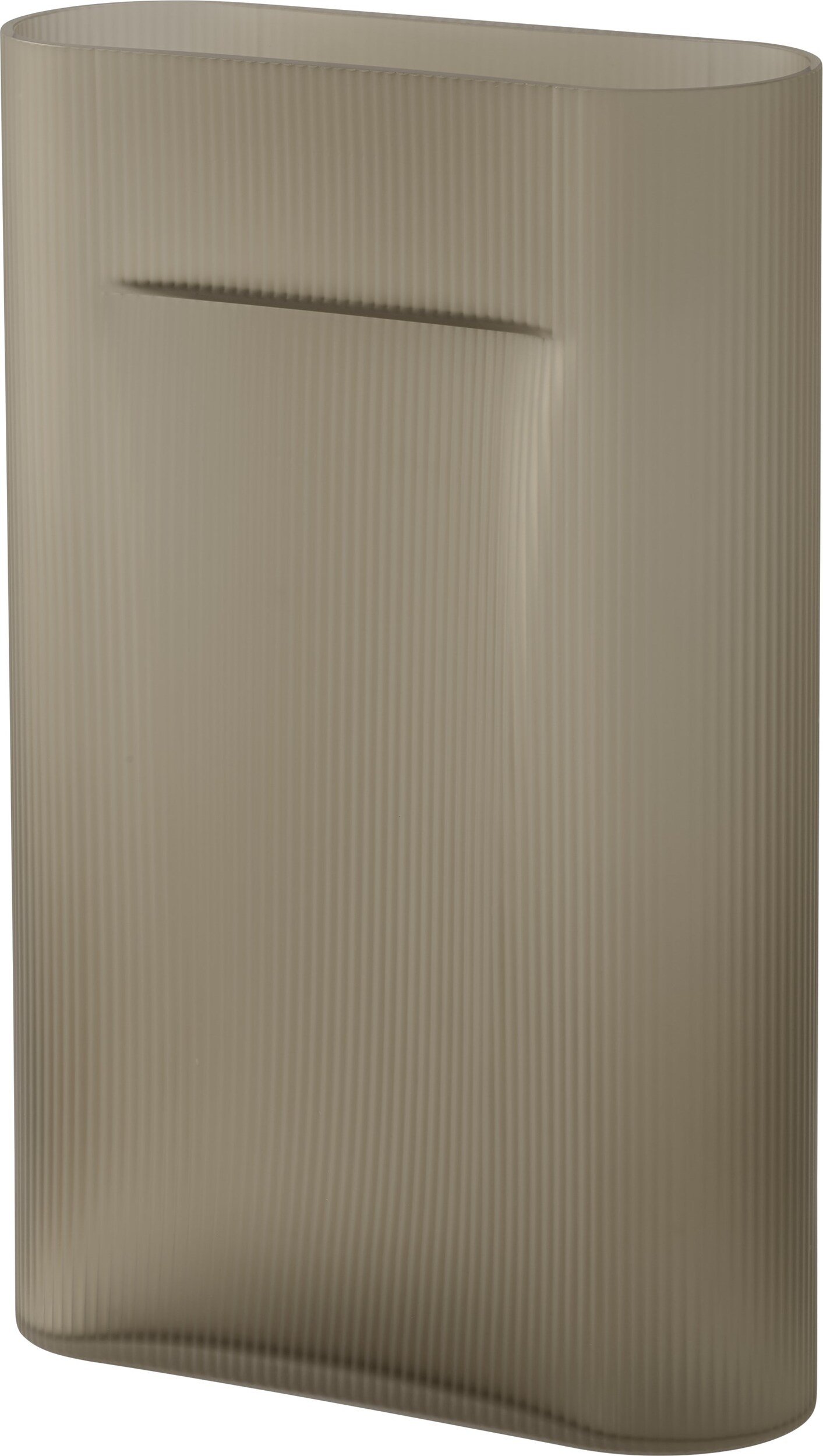 Wazon Ridge 48,5 cm taupe szklany