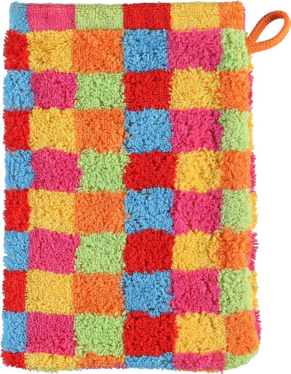 Rękawica kąpielowa Cube 16 x 22 cm kolorowa