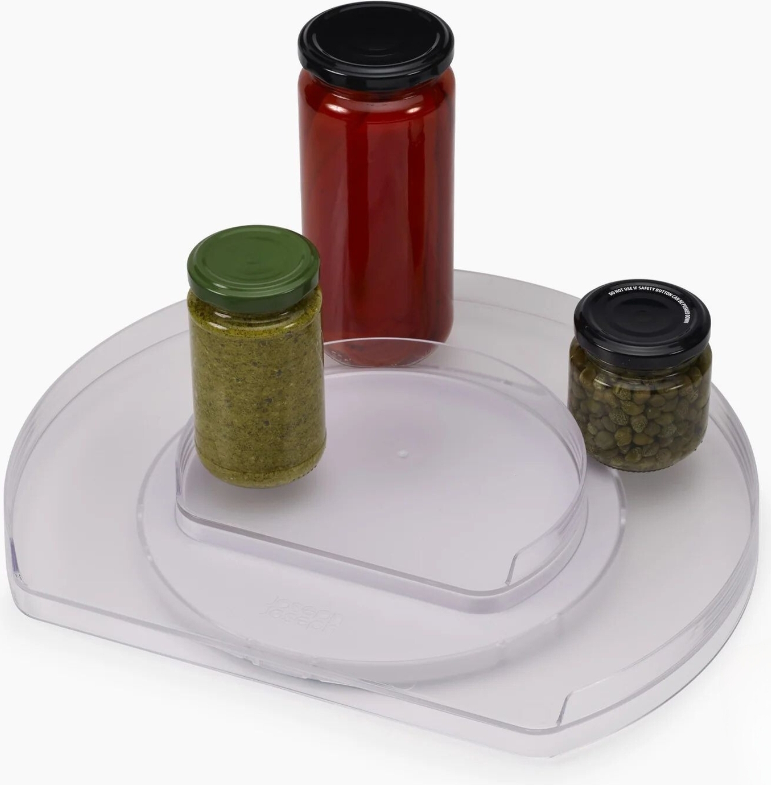 Organizer do lodówki FridgeStore transparentny obrotowy