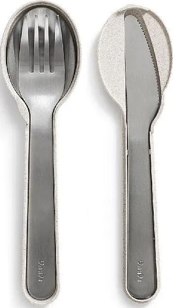 Sztućce To Go Organic metalowe w etui 4 el.