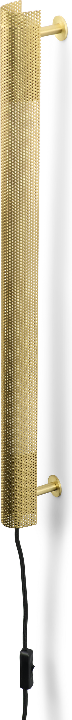 Kinkiet z włącznikiem Radent 70 cm mosiądz