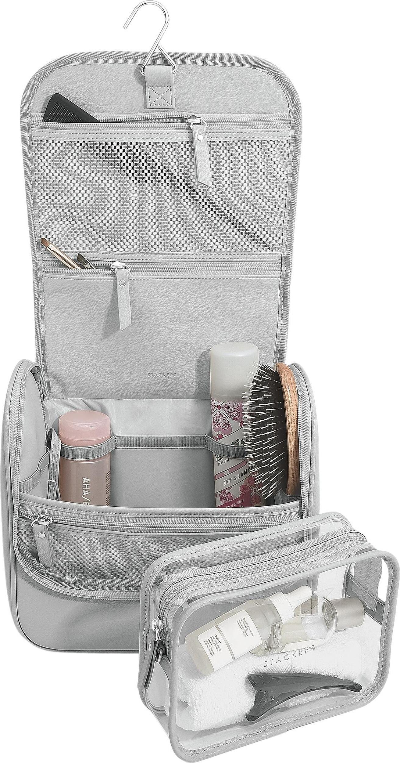 Kosmetyczka podróżna do zawieszenia Stackers kamienna szarość