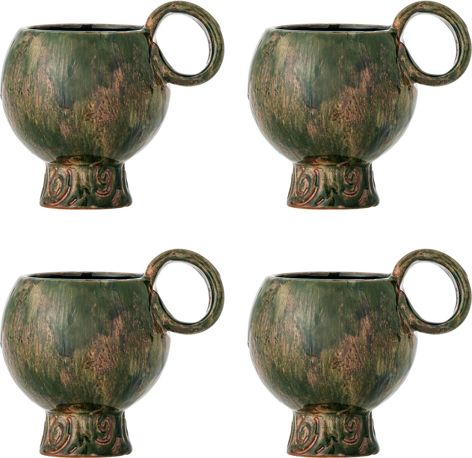 Kubki Avonlea 250 ml zielone 4 szt.