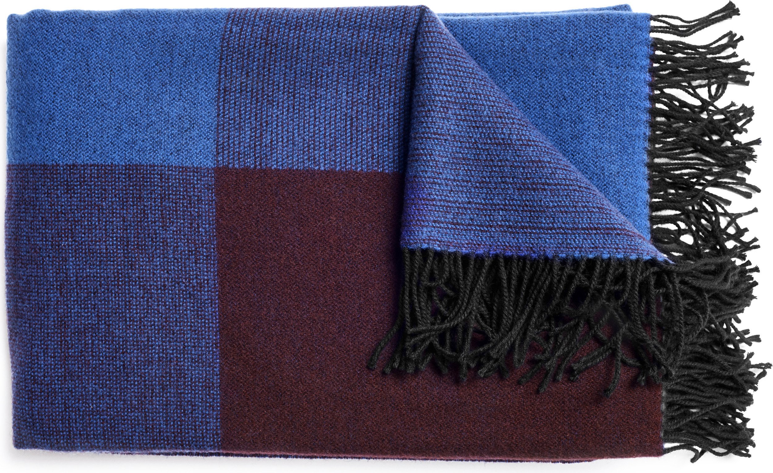 Pled Blend Throw niebiesko-czarny