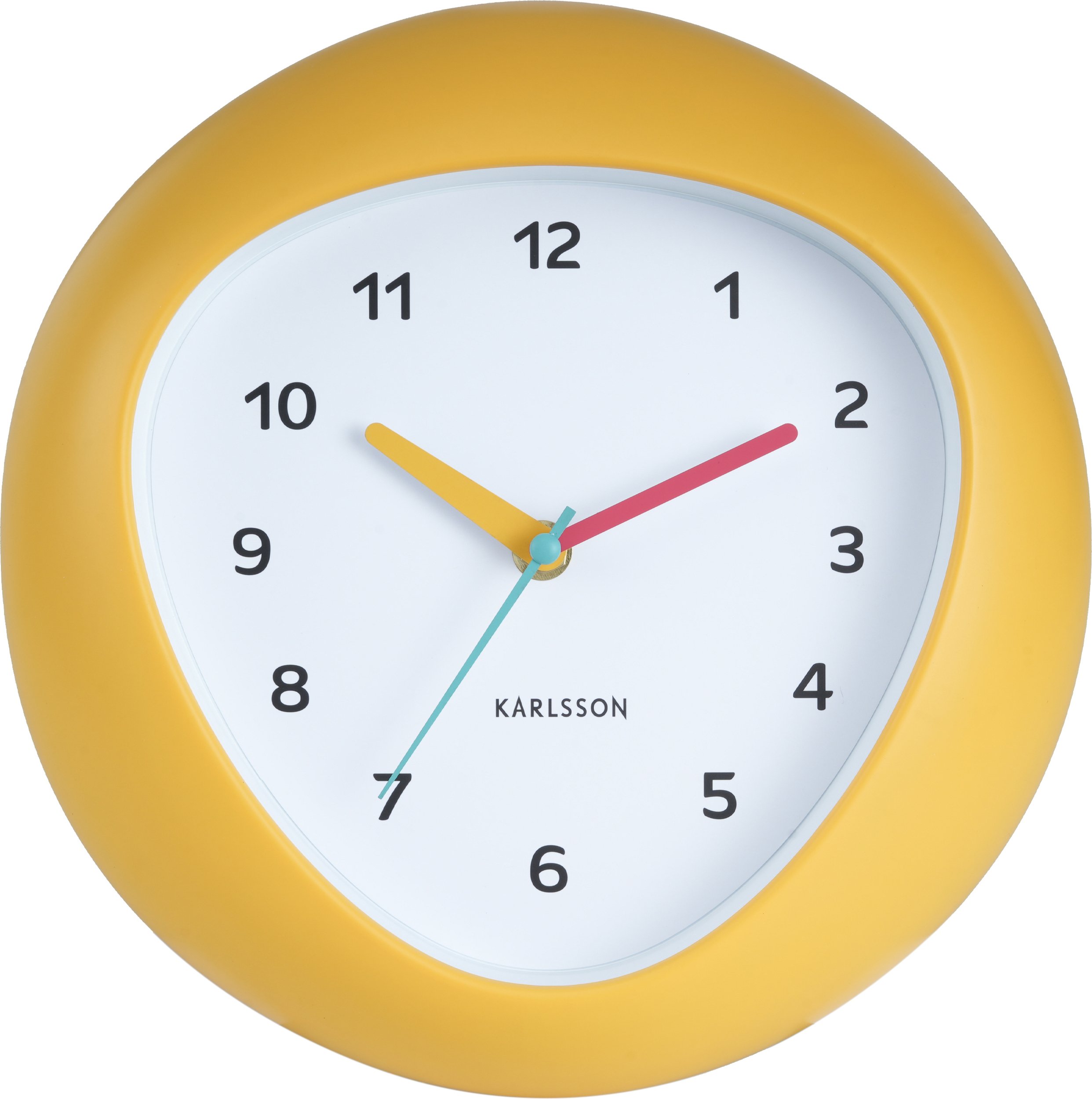 Zegar ścienny Funky Vibes żółty