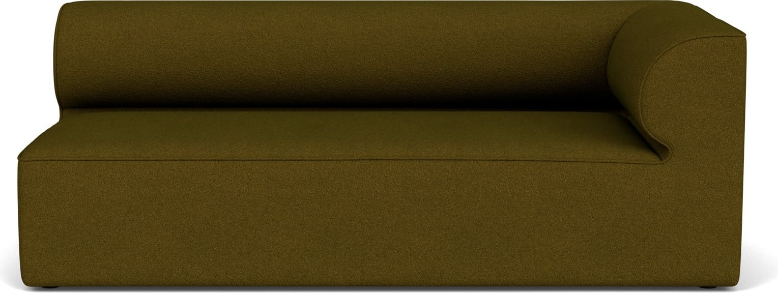 Narożnik prawostronny sofy modułowej Eave 96 x 192 cm ciemnozielony