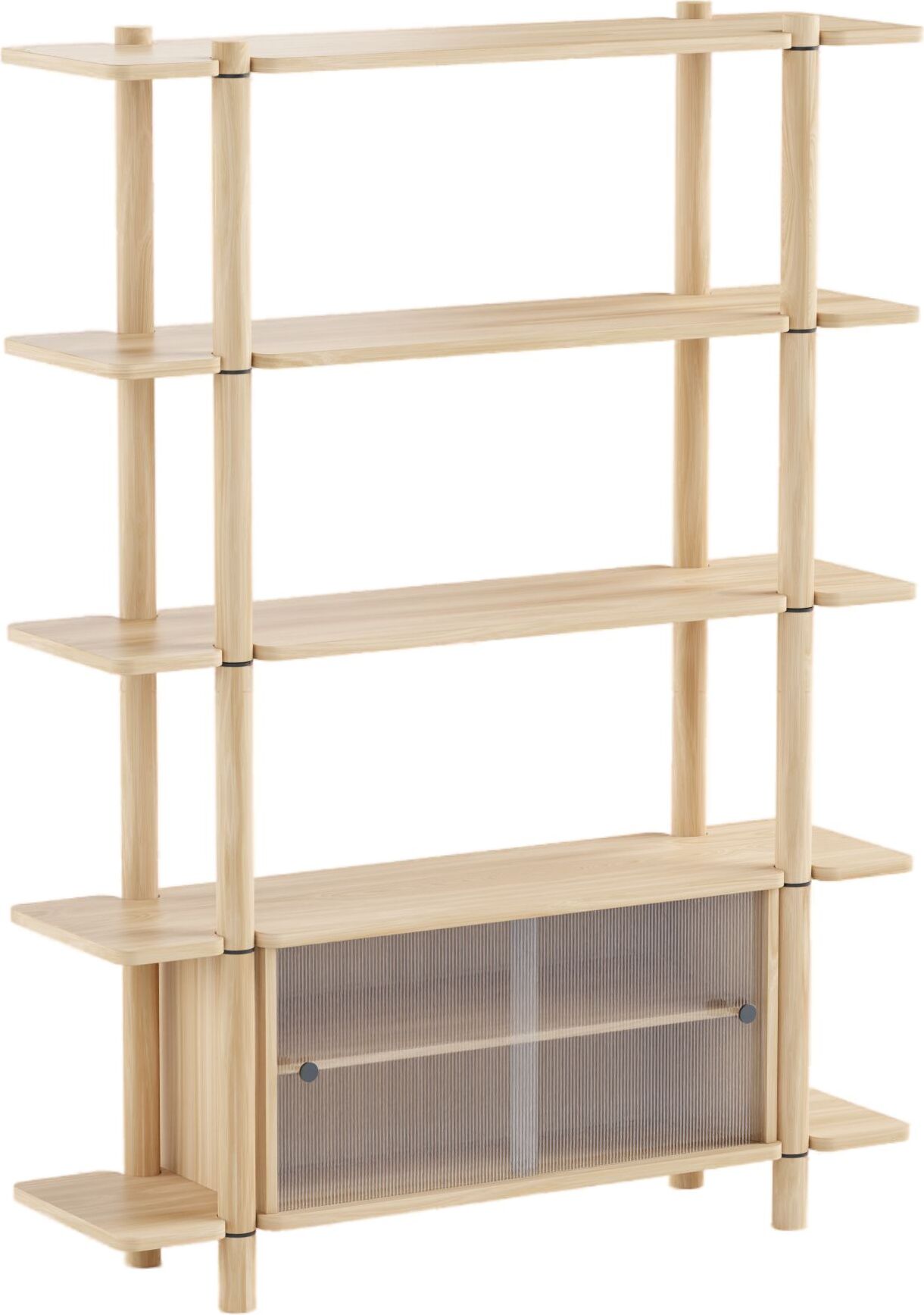 Regał Noe 5 z witryną szklaną