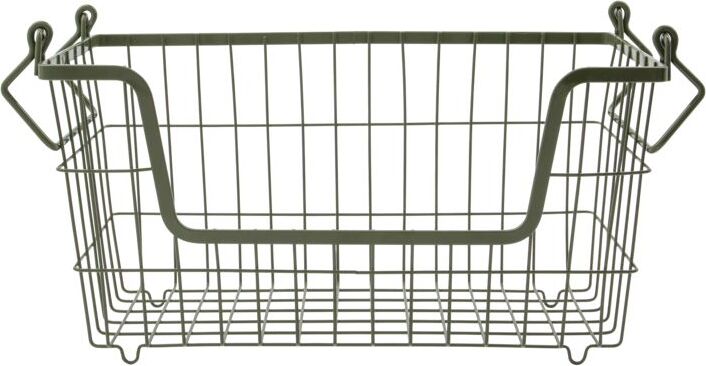 Kosz do przechowywania Taw 18 cm zielony z uchwytami