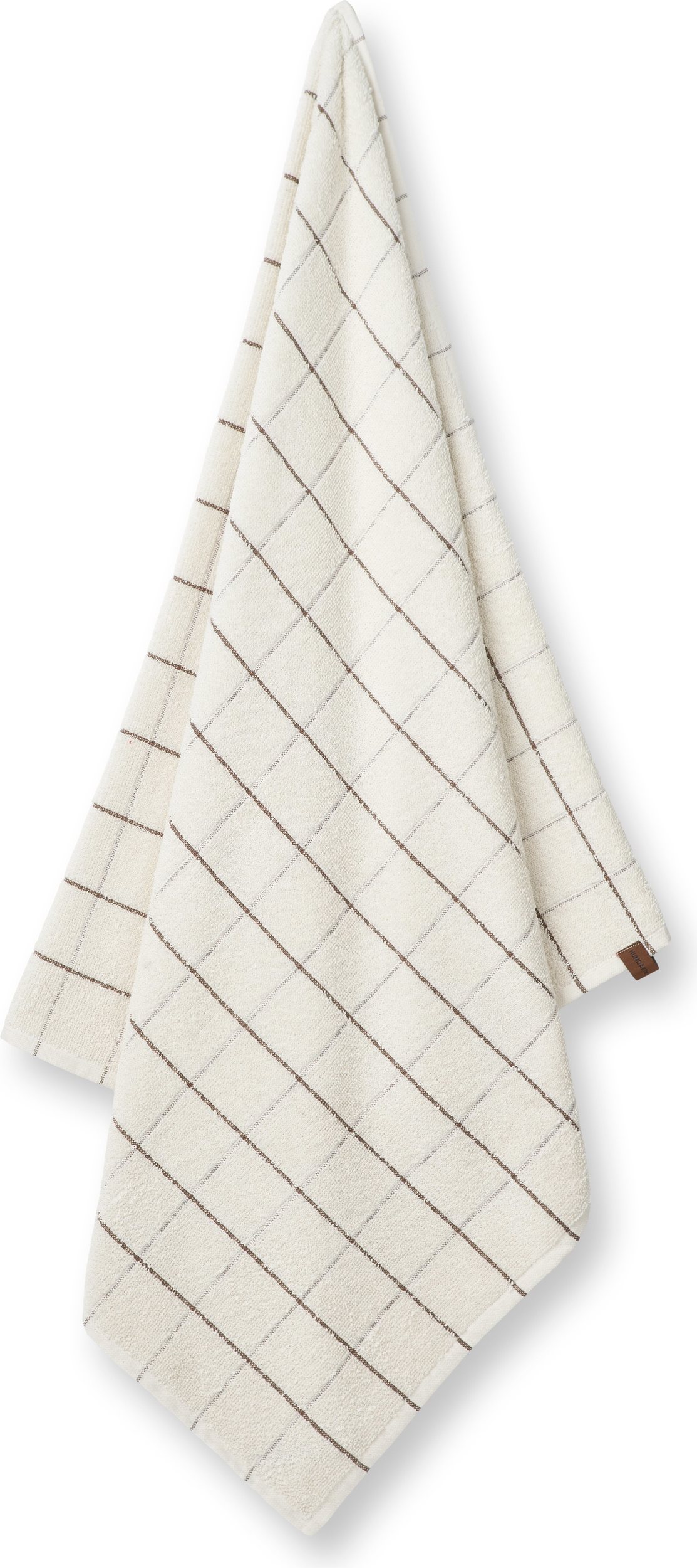 Ręcznik kąpielowy Humdakin Check 60 x 130 cm brązowy