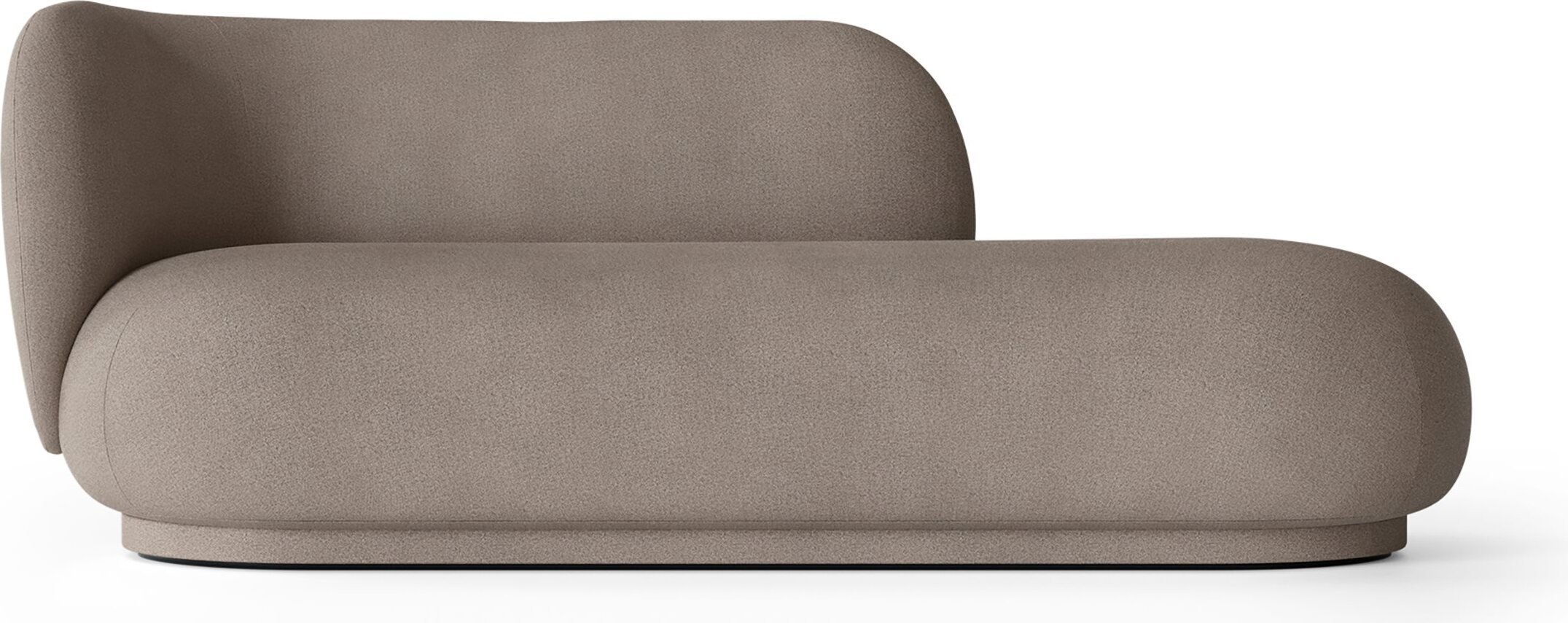 Leżanka lewostronna Rico Brushed ciepłoszary