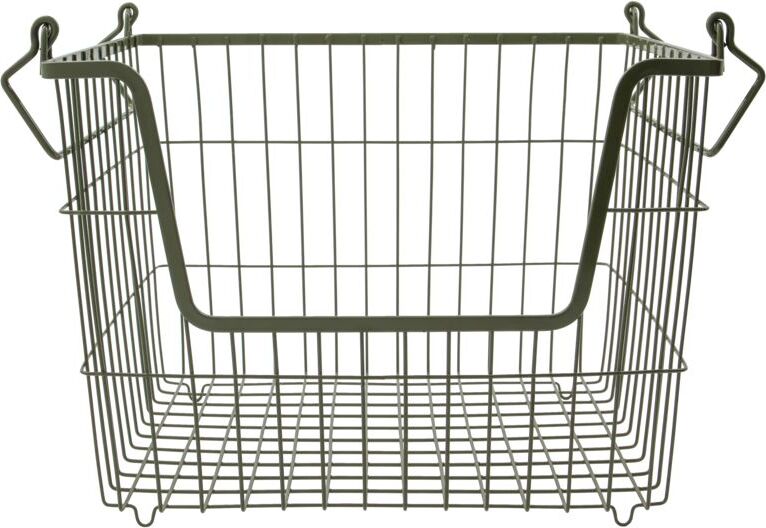 Kosz do przechowywania Taw 23,5 cm zielony z uchwytami