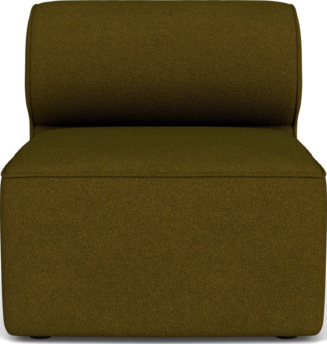 Element środkowy sofy modułowej Eave 75 x 86 cm ciemnozielony