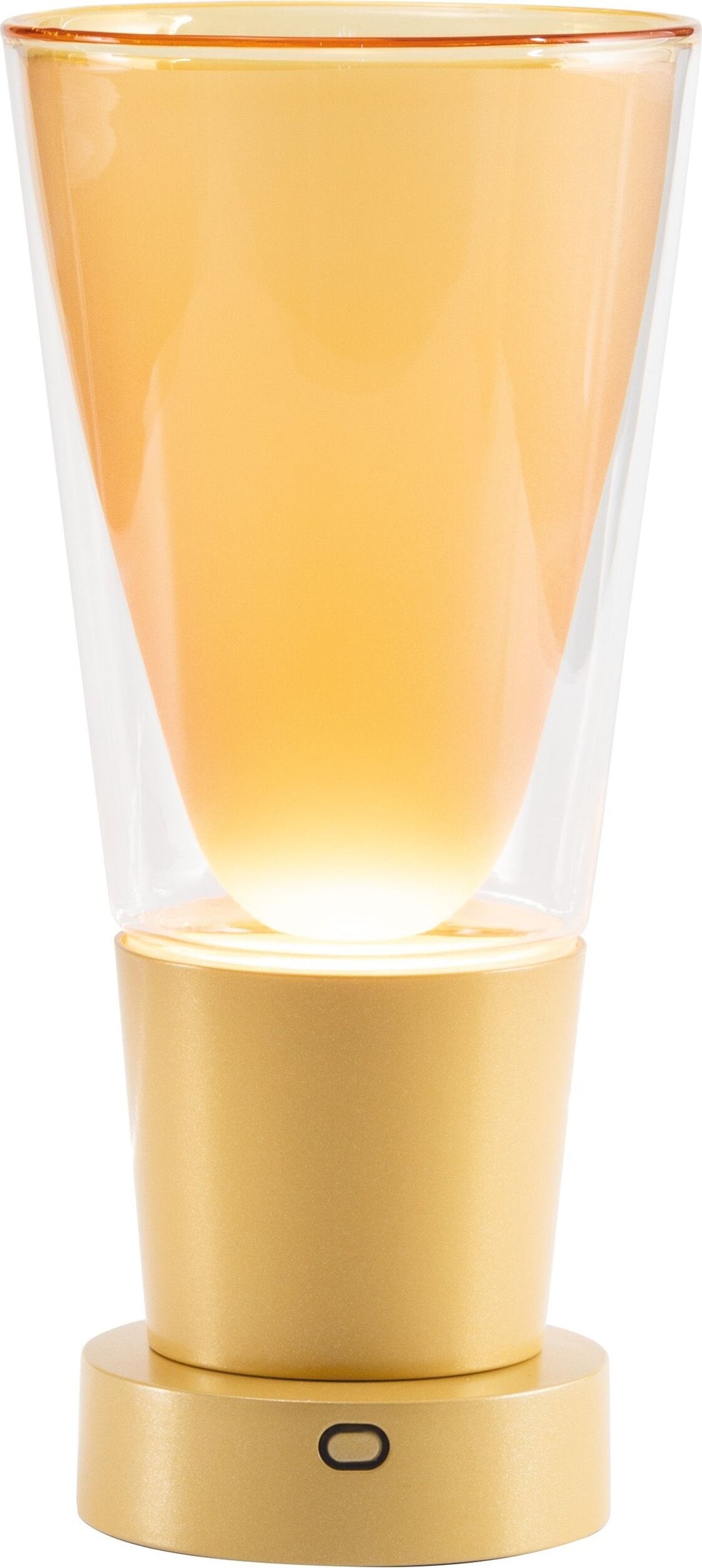 Lampa stołowa bezprzewodowa z funkcją wazonu Soffio bursztynowa