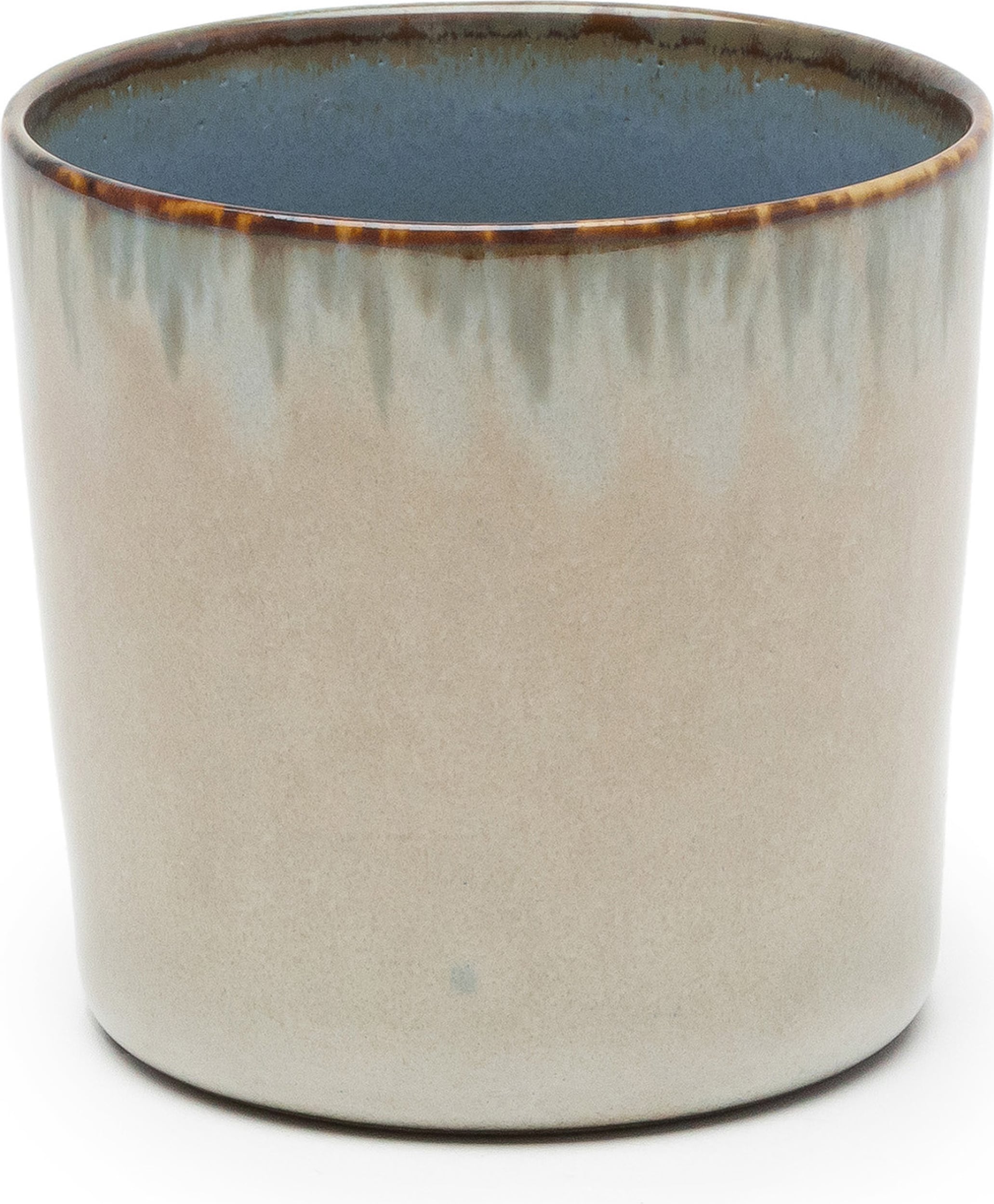 Kubek Terres de Rêves wysoki 230 ml beżowo-niebieski