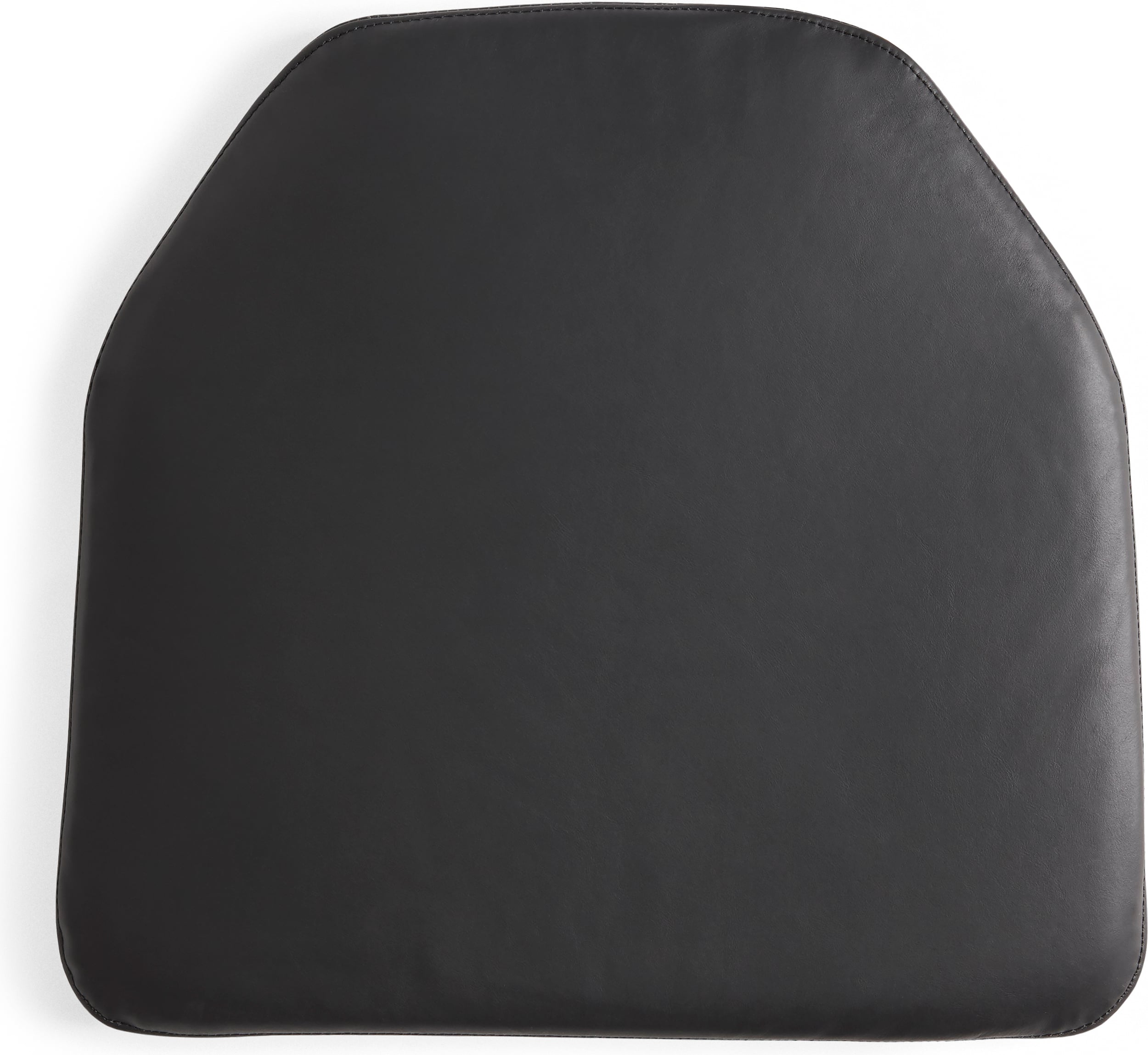 Poduszka na krzesło J-series 41 x 37 cm czarna skórzana
