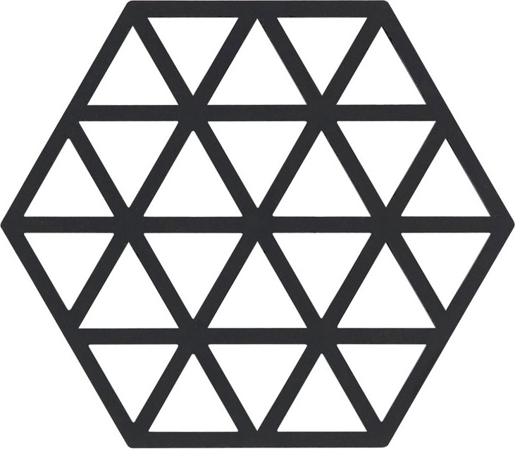Podstawka pod gorące naczynia Triangles czarna