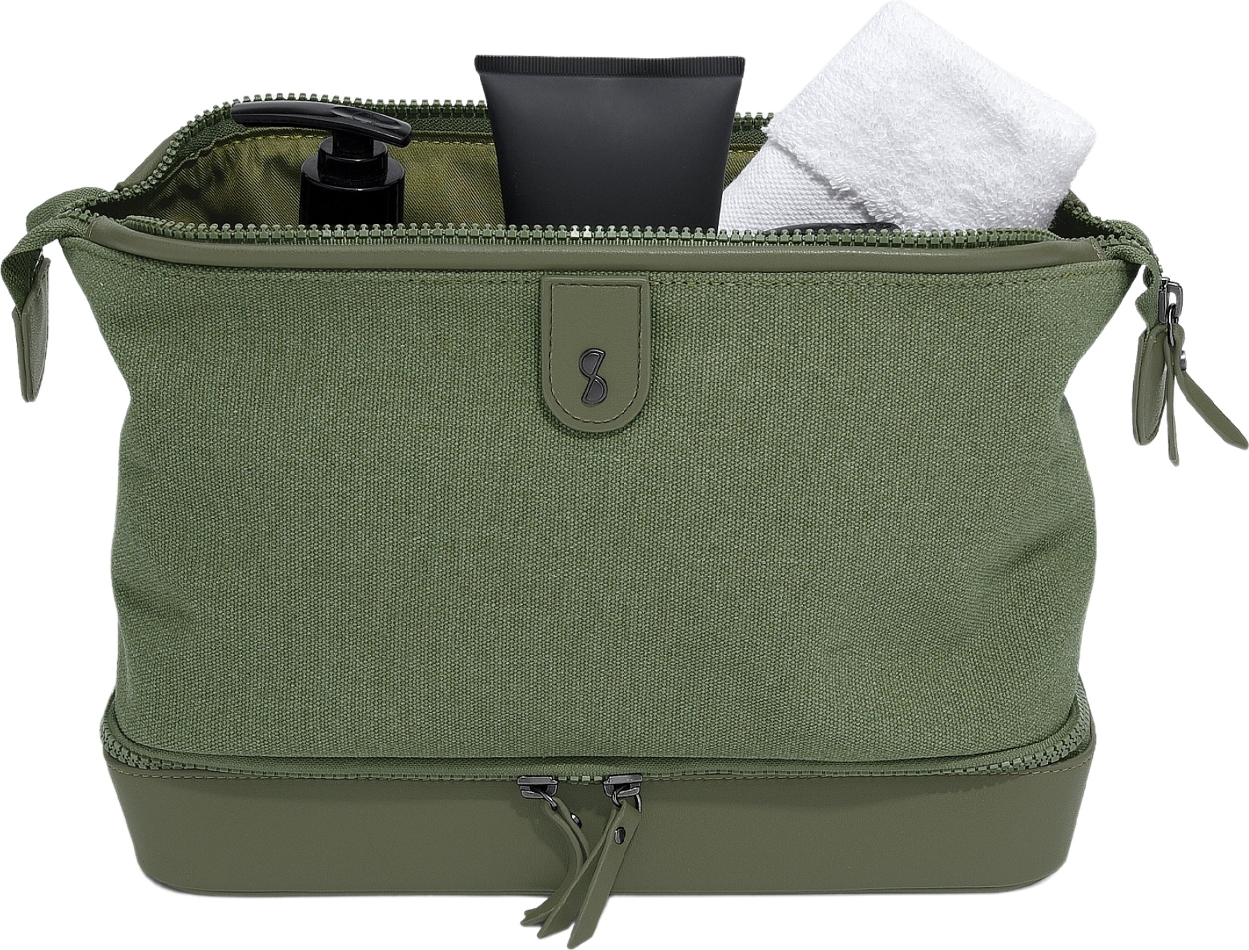 Kosmetyczka Stackers Canvas zielona