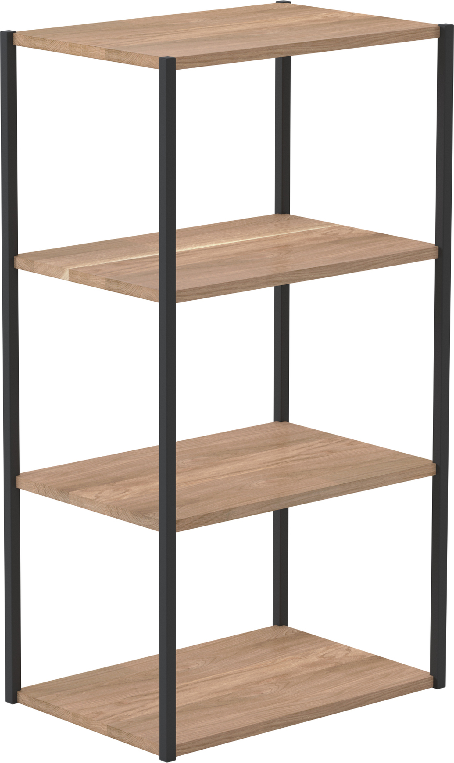 Regał sky 4 półki czarna rama