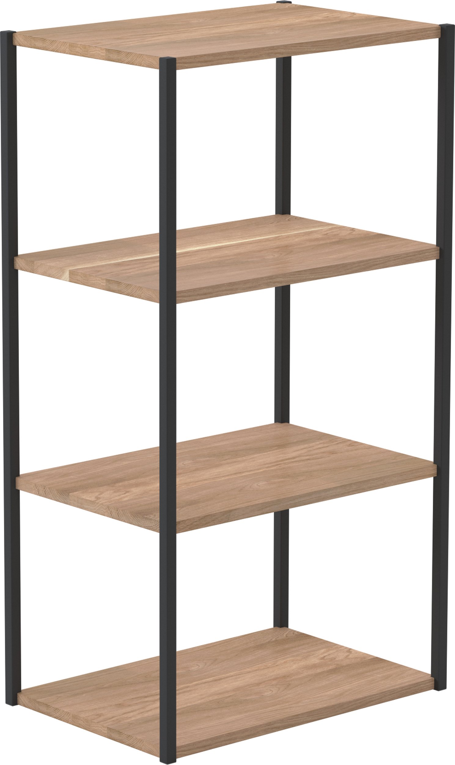 Regał sky 4 półki czarna rama