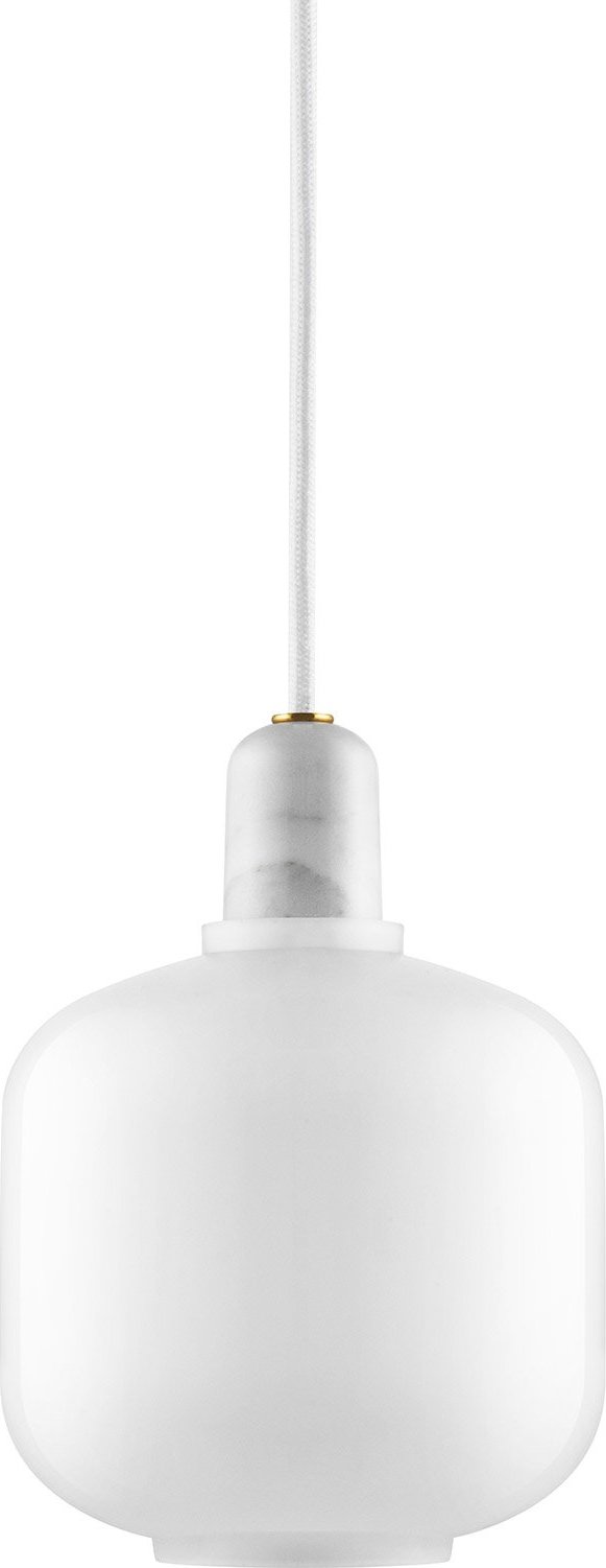 Lampa wisząca Amp okrągła biała